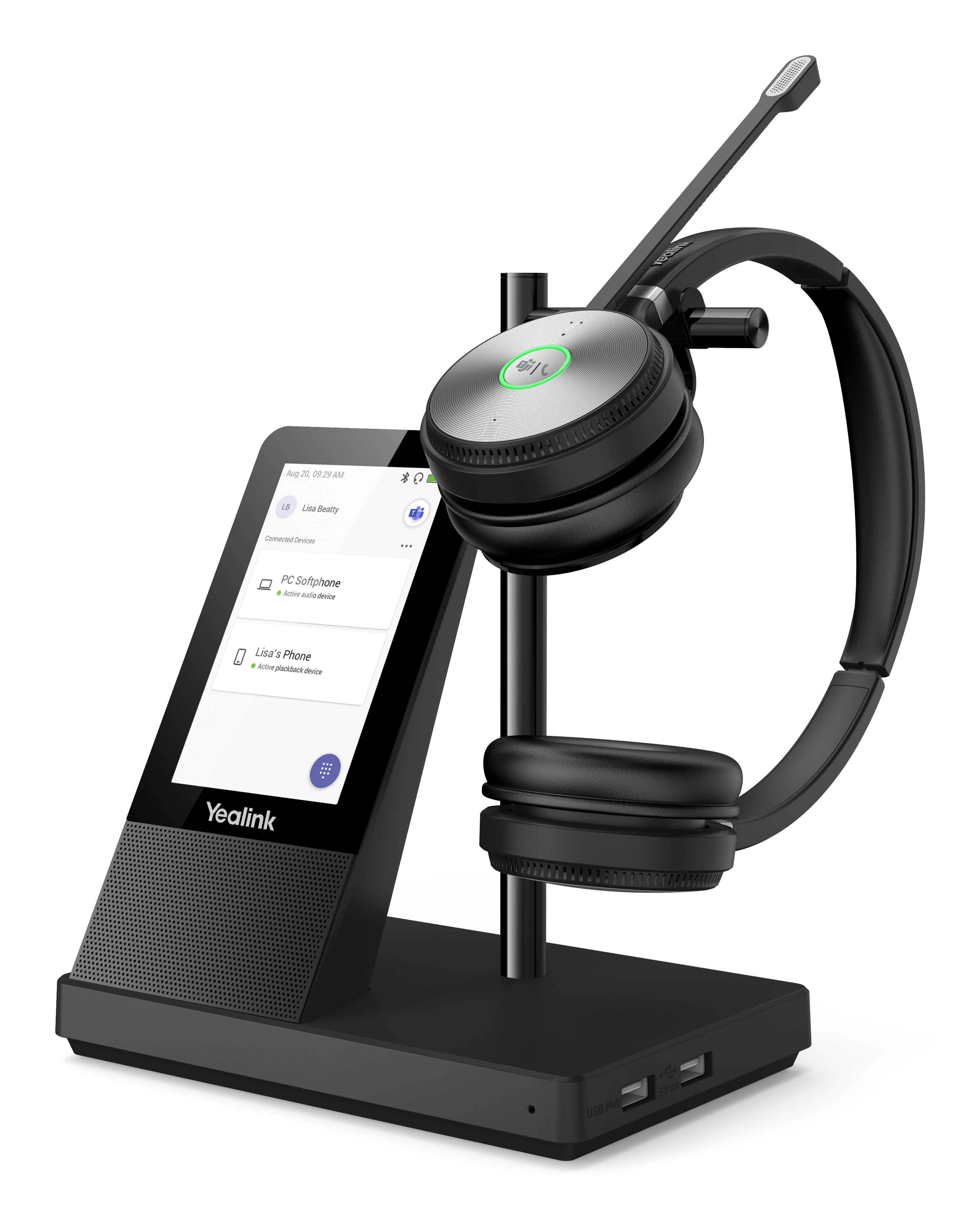 Yealink WH66 Dual Teams, Kabellos, Büro/Callcenter, 20 - 20000 Hz, 127 g, Persönliches Audio-Konfere