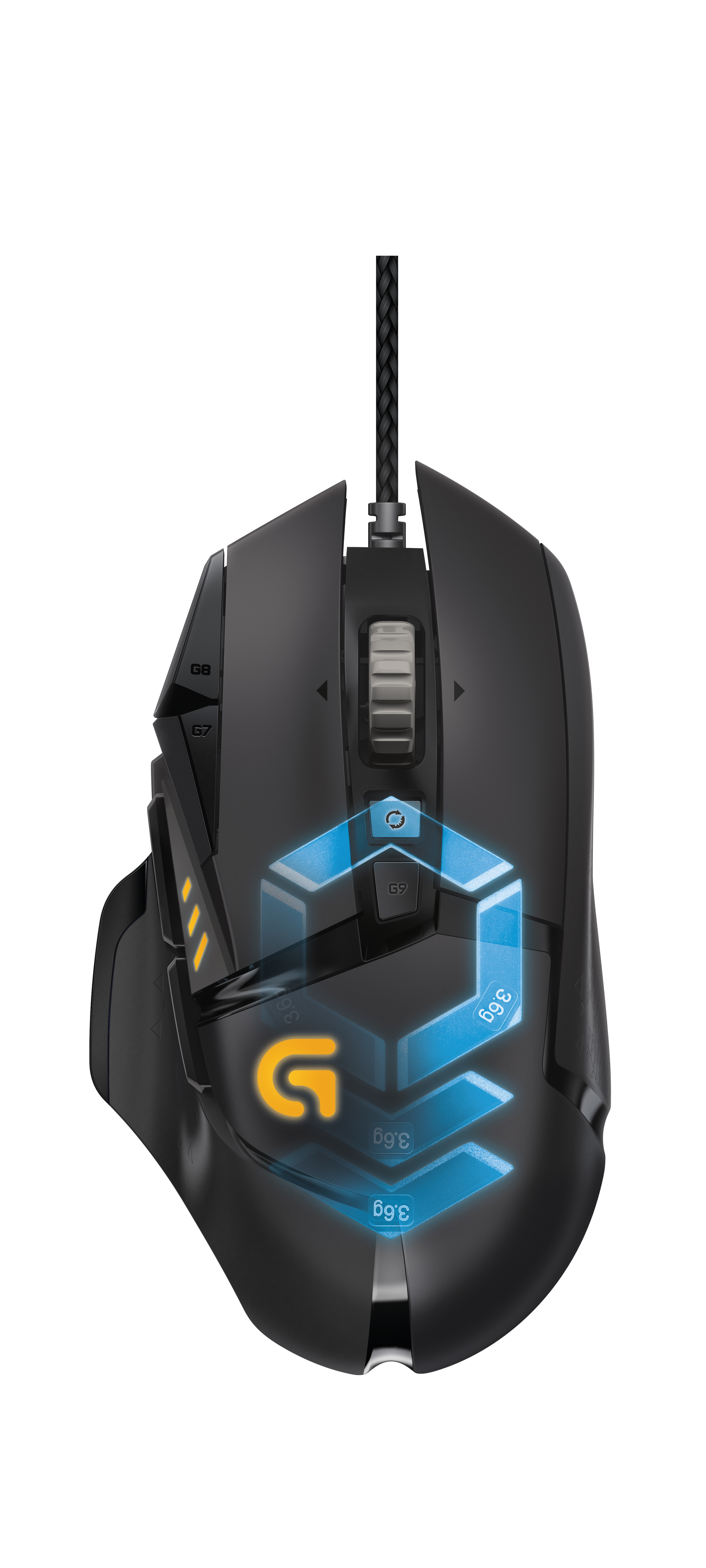 Logitech G G502 Proteus Spectrum RGB Tunable Gaming Mouse, rechts, Optisch, USB Typ-A, 12000 DPI, 1