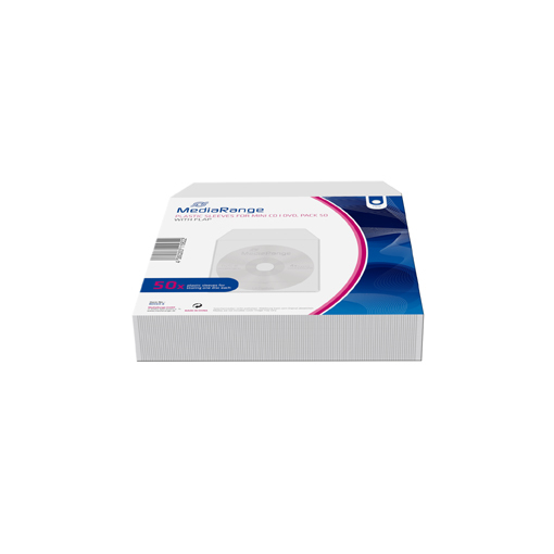 MEDIARANGE Zubehör CD-/DVD-Rohlinge, Schutzhülle, 1 Disks, Transparent, Kunststoff, 120 mm, RoHS