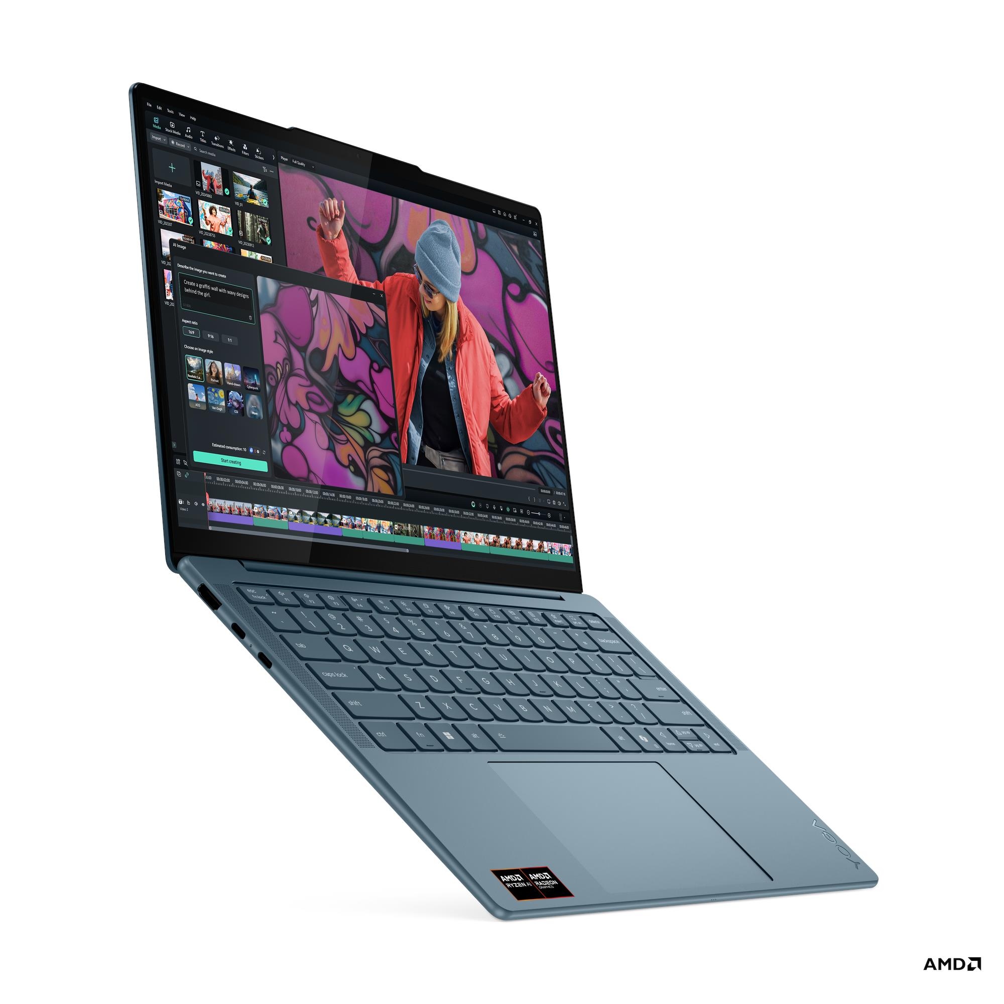 Lenovo Yoga Slim 7 14AKP10, 14" WUXGA OLED, AMD Ryzen™ AI 5 330, 16GB RAM, 512GB SSD, Win11 Home