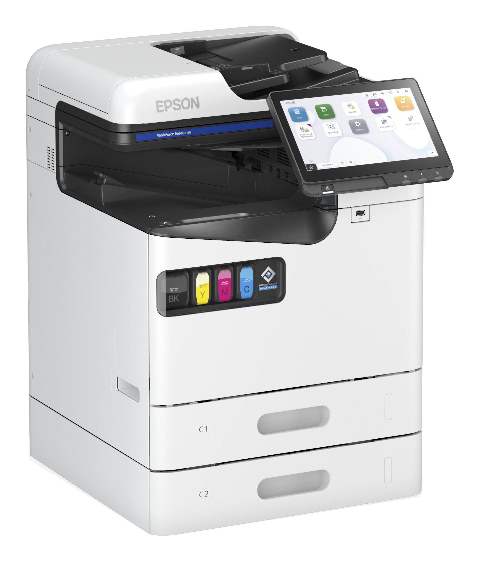 Epson WorkForce Enterprise AM-C550, Tintenstrahl, Farbdruck, 600 x 1200 DPI, A4, Direktdruck, Weiß