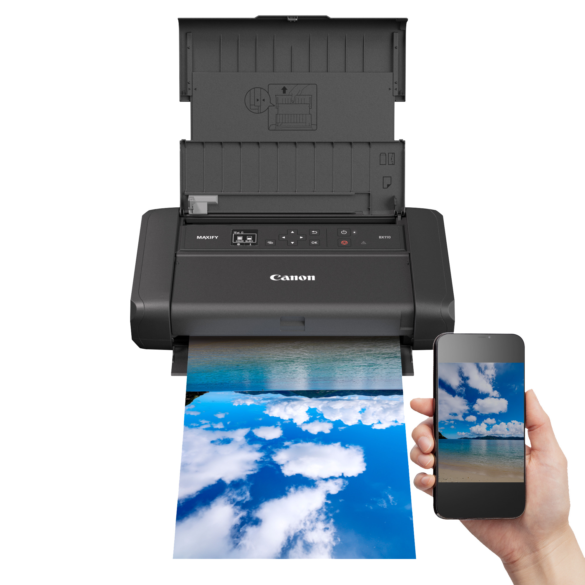 Canon MAXIFY BX110 - Drucker - Farbe - Tintenstrahl - A4/Legal - 4800 x 1200 dpi - bis zu 9 ipm (ein