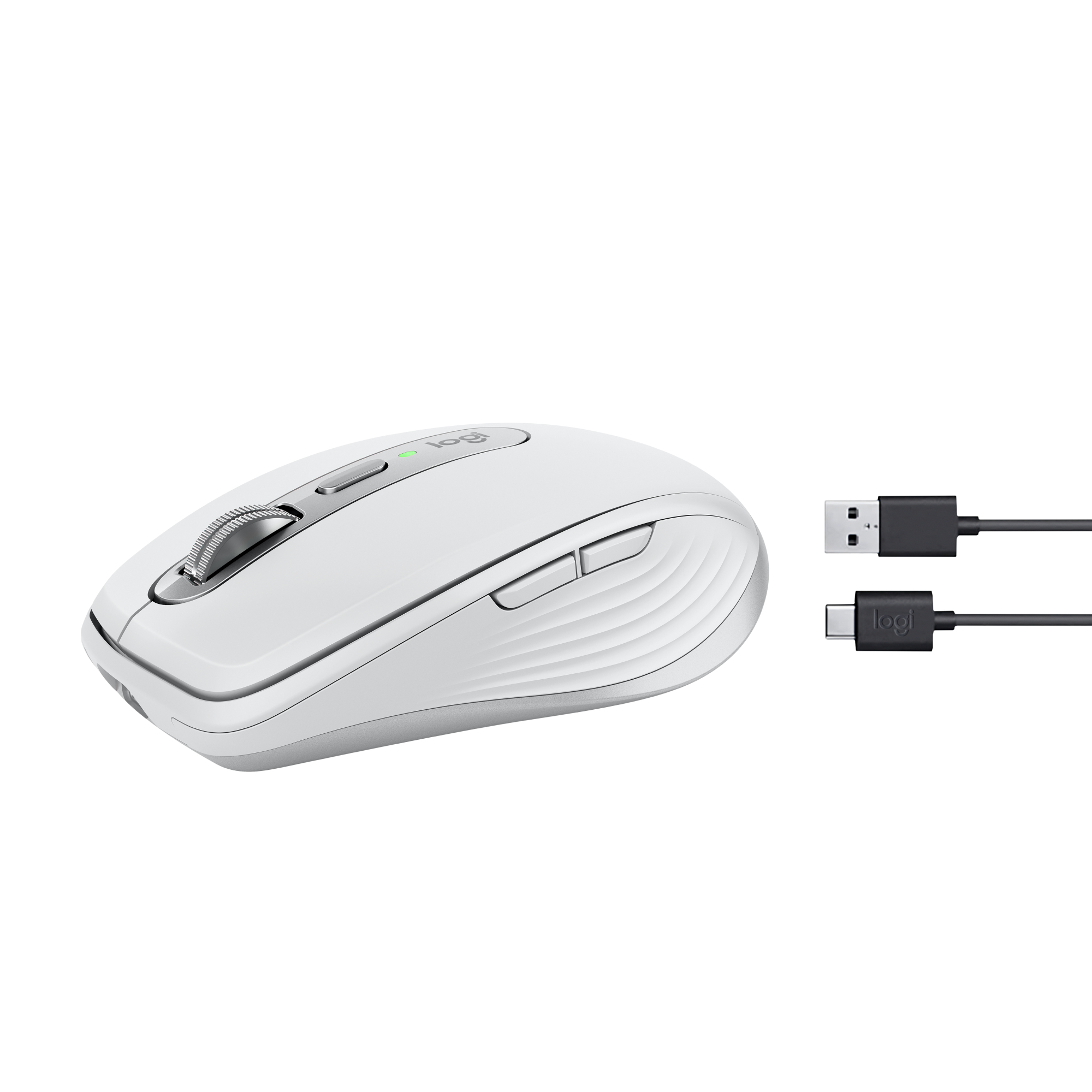 Logitech MX Anywhere 3S Pale Grey, weiß/grau, Logi Bolt, USB/Bluetooth