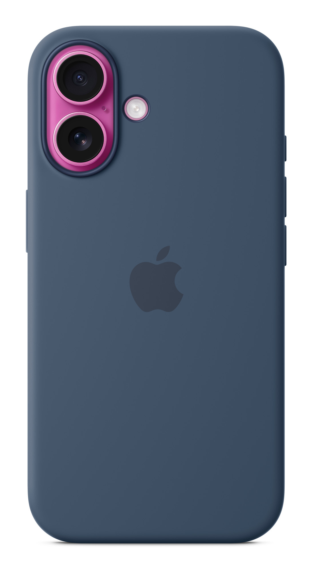 Apple iPhone 16 Silikon Case mit MagSafe ? Denim, Cover, Apple, iPhone 16, 15,5 cm (6.1"), Blau