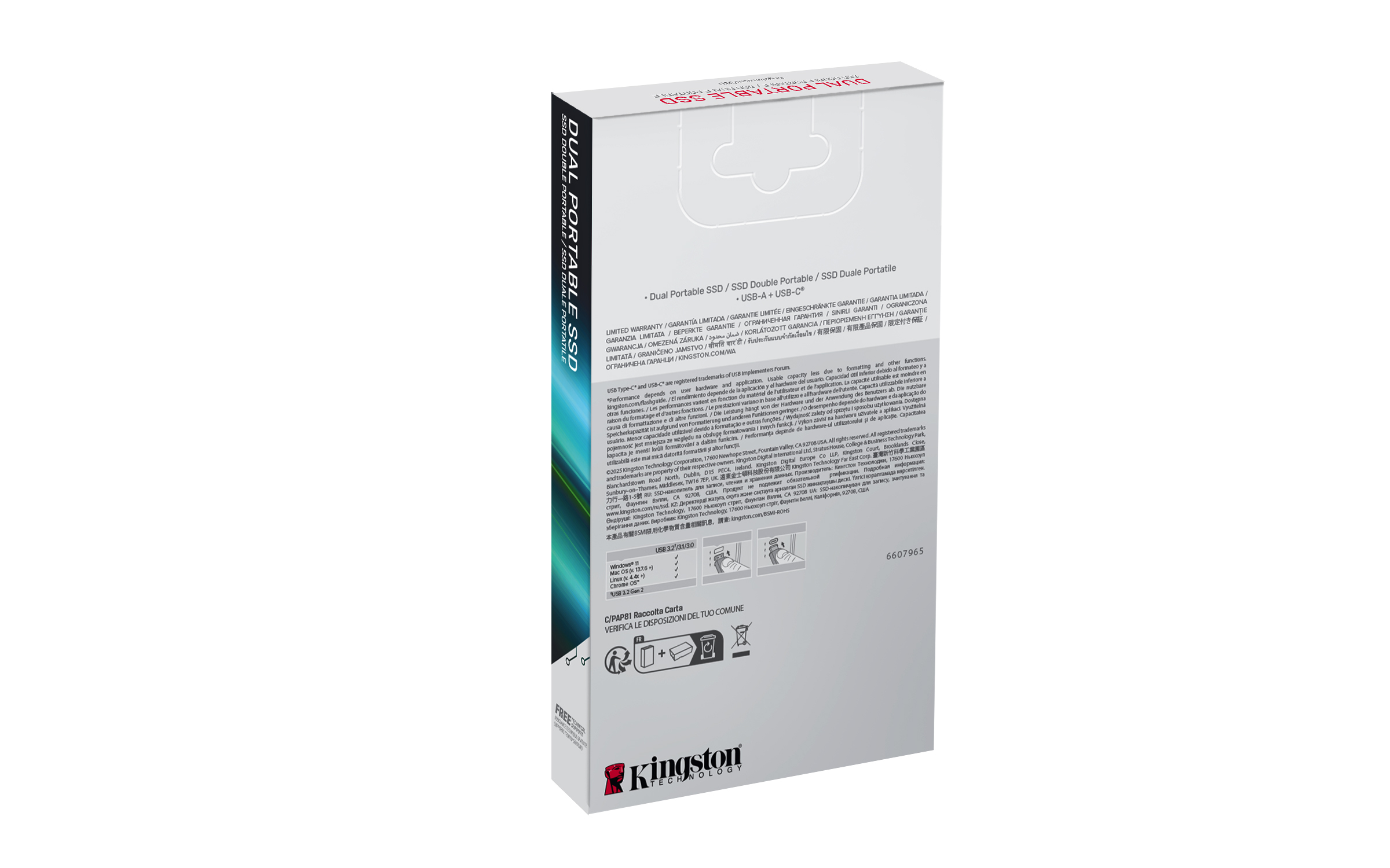 Kingston Dual - SSD - 512 GB - extern (tragbar)