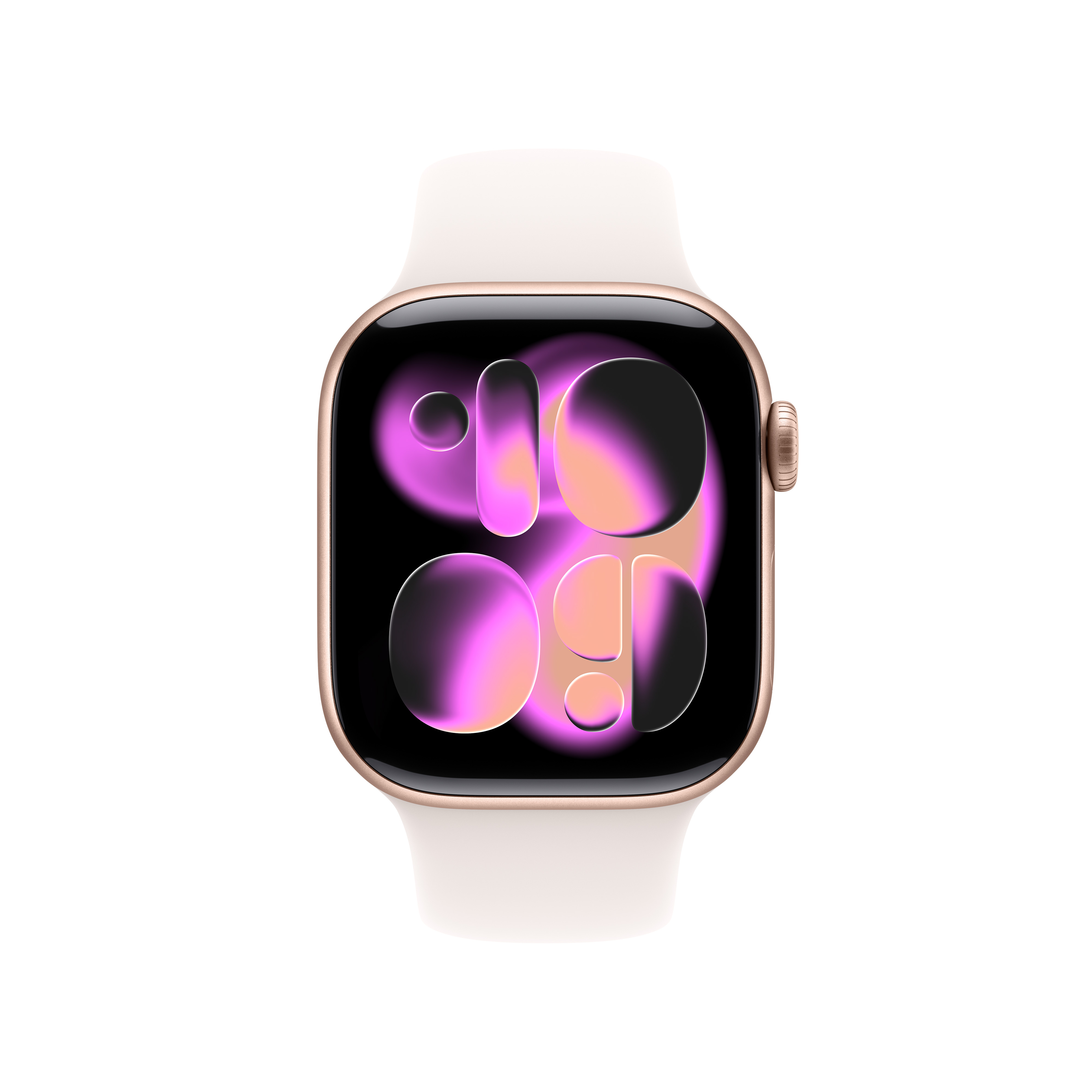 Apple Watch Series 11 (GPS) 42mm Aluminium rosegold mit Sportarmband S/M blassrosa