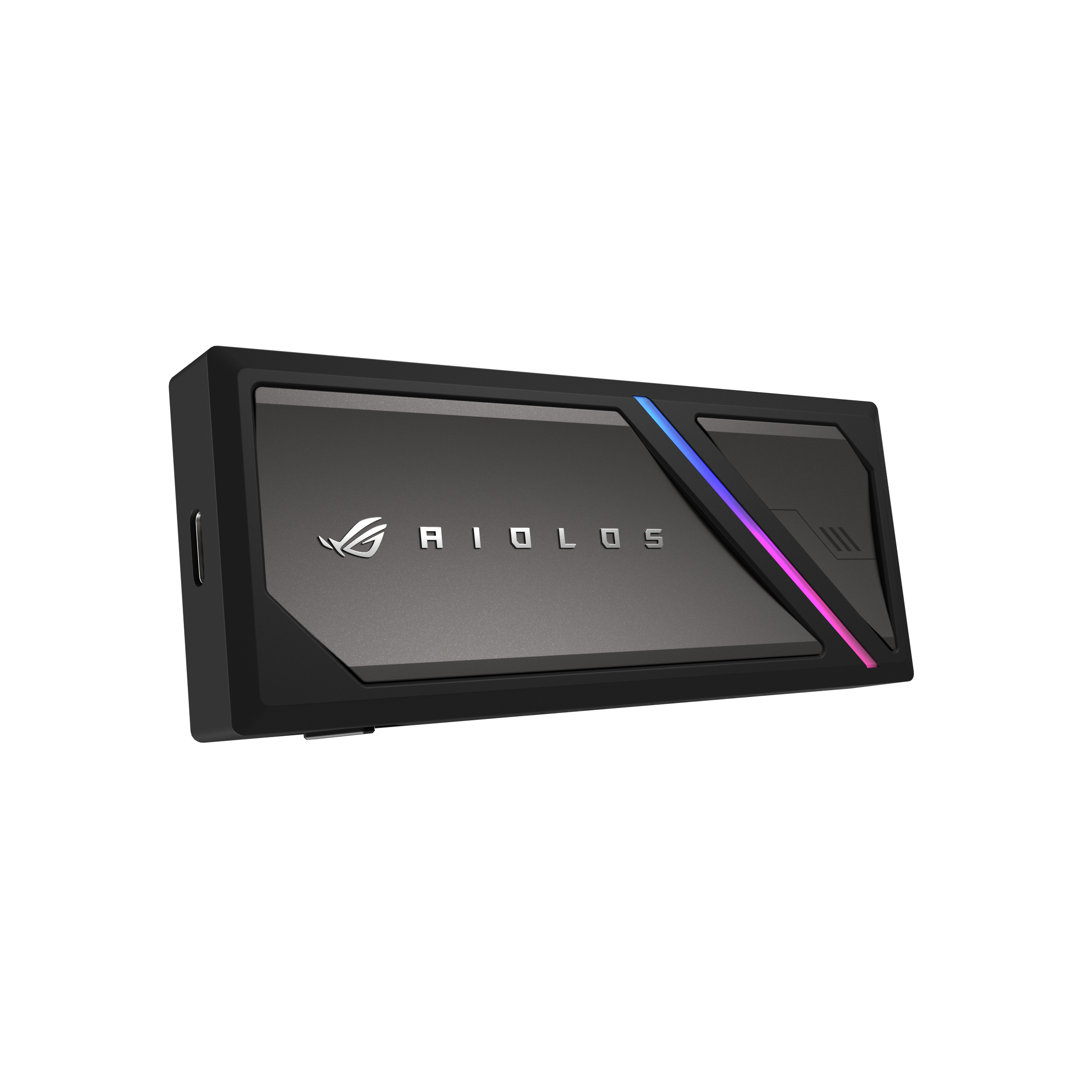 ASUS ROG Strix Aiolos, SSD-Gehäuse, M.2, PCI Express, SATA, 20 Gbit/s, USB Anschluss, Schwarz