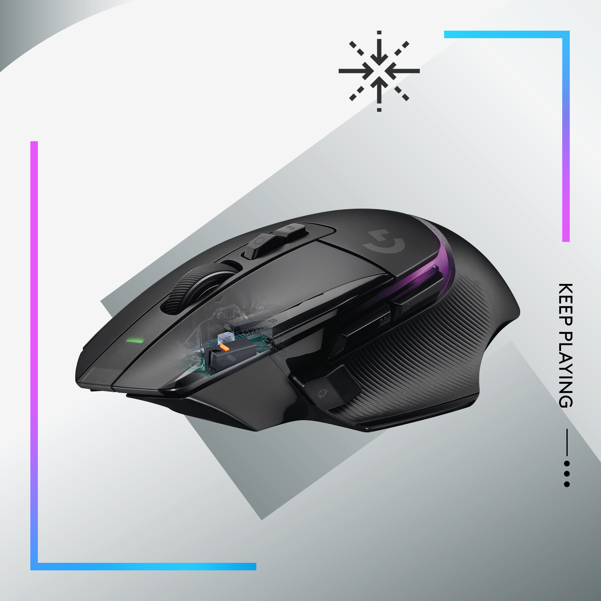 Logitech G G502 X PLUS - Maus - optisch - 11 Tasten