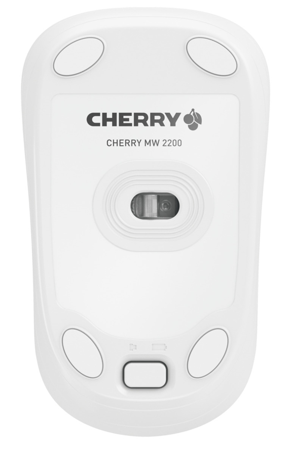 Cherry MW 2200 - Maus - ergonomisch - rechts- und linkshändig - optisch - 3 Tasten - kabellos - 2.4