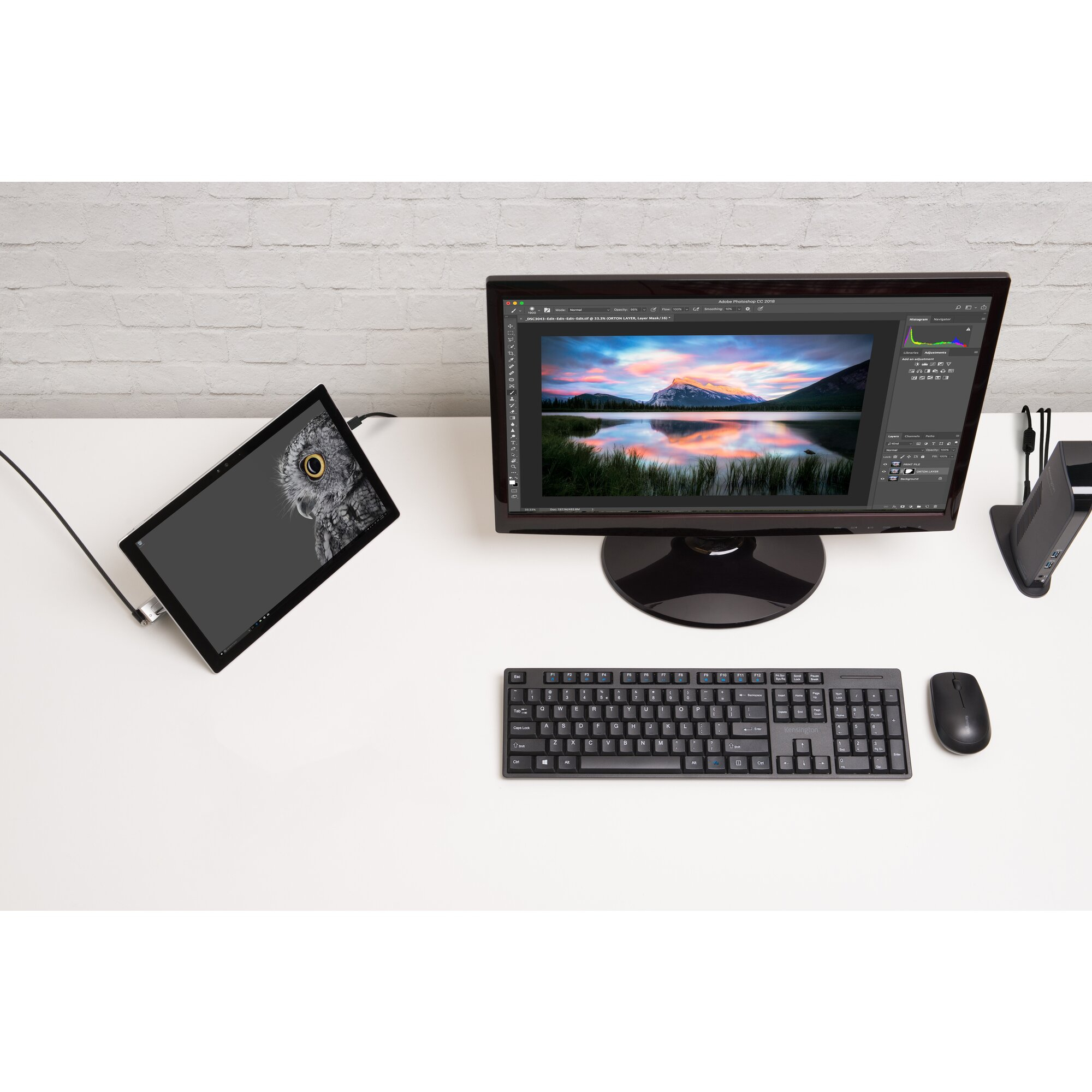 Kensington Sicherheitskabelschloss - 1.8 m - für Microsoft Surface Go, Go 2, Go 3, Pro (Mitte 2017)