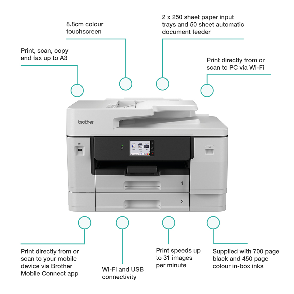 Brother MFC-J6960DW - Multifunktionsdrucker - Farbe - Tintenstrahl - A3 (297 x 420 mm)