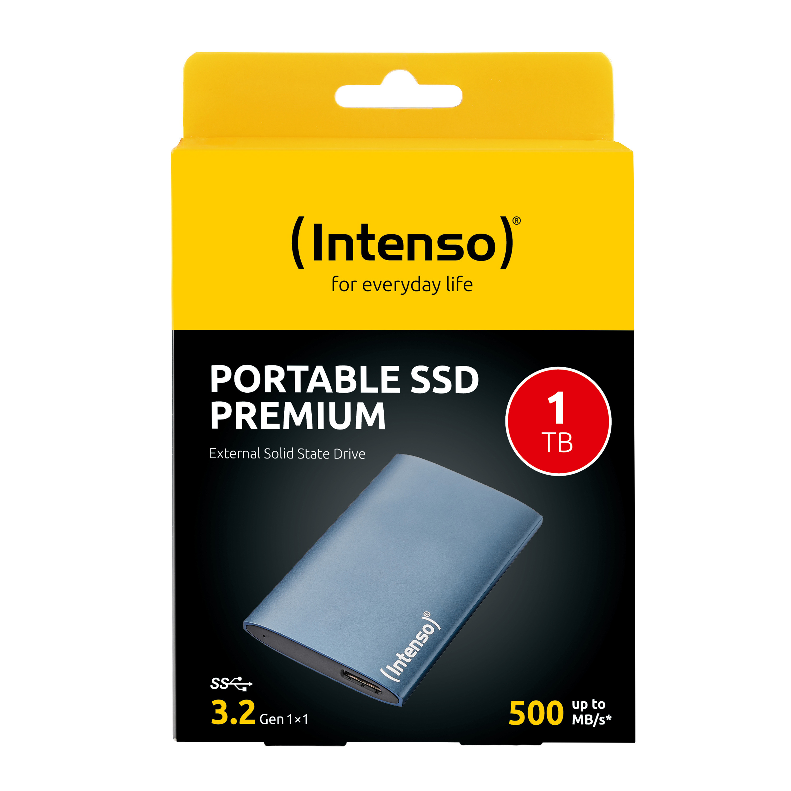 Intenso Premium - SSD - 1 TB - extern (tragbar) - 1.8" (4.6 cm)