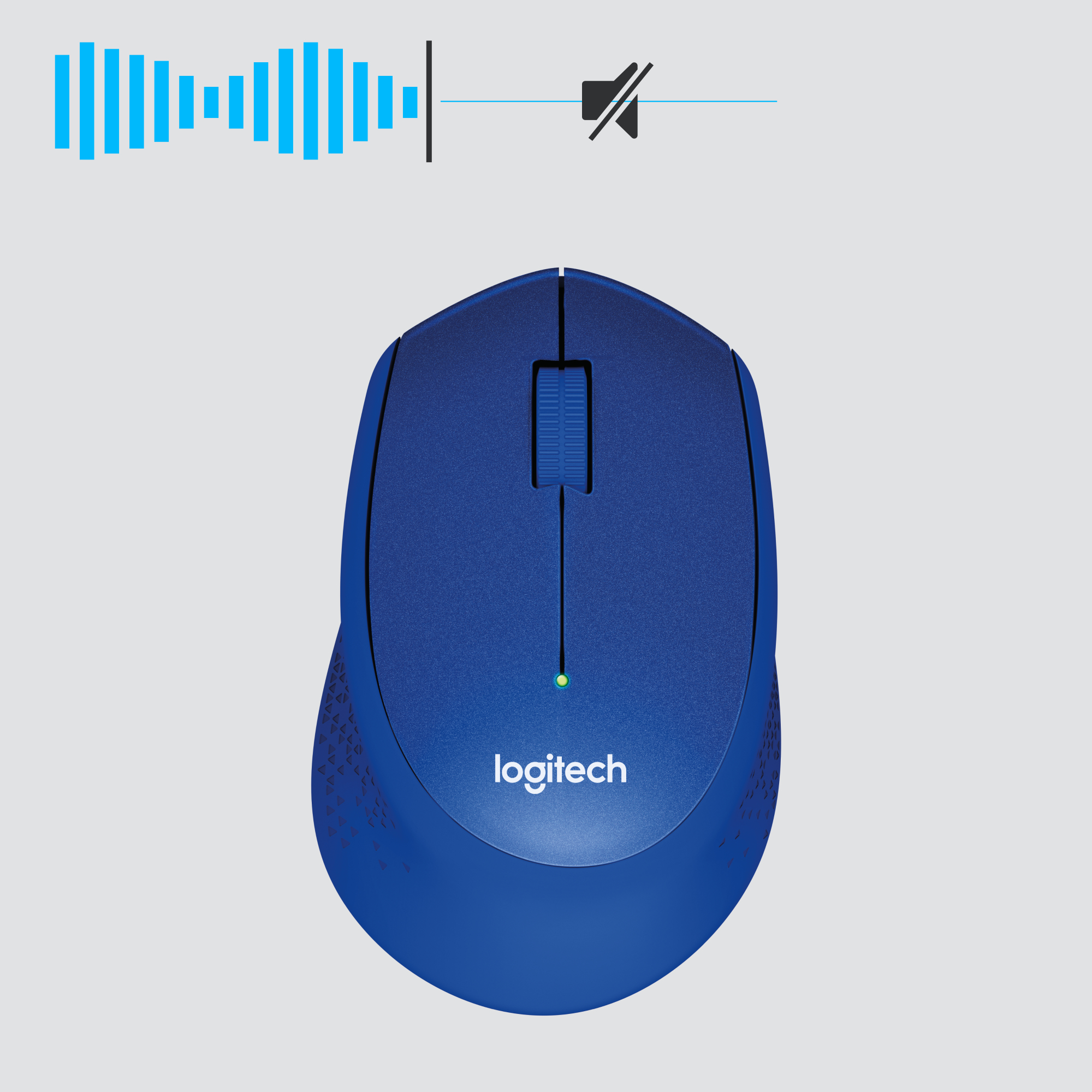 Logitech M330 SILENT PLUS - Maus - 3 Tasten - kabellos - 2.4 GHz - kabelloser Empfänger (USB)