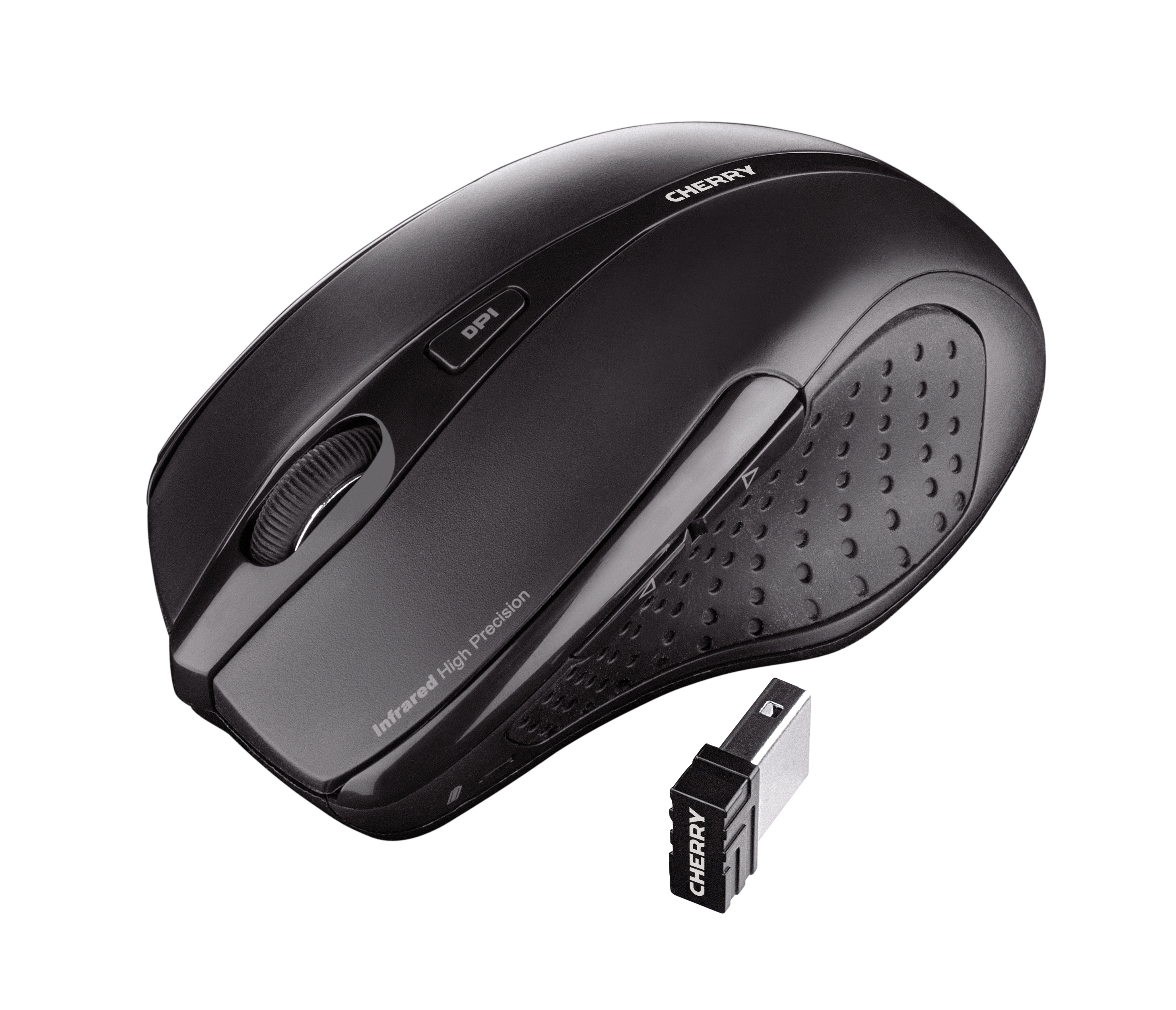 Cherry MW 3000 - Maus - Für Rechtshänder - Infrarot - 5 Tasten - kabellos - 2.4 GHz - kabelloser Emp