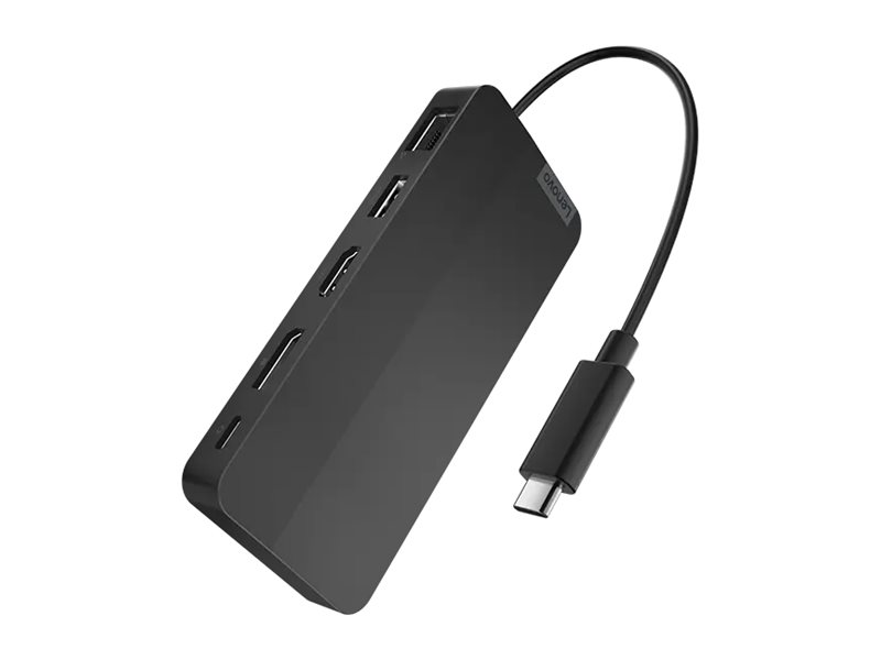 Lenovo USB-C Dual Display Travel Dock inkl. 65W-Netzteil, USB-C 3.1 [Stecker]