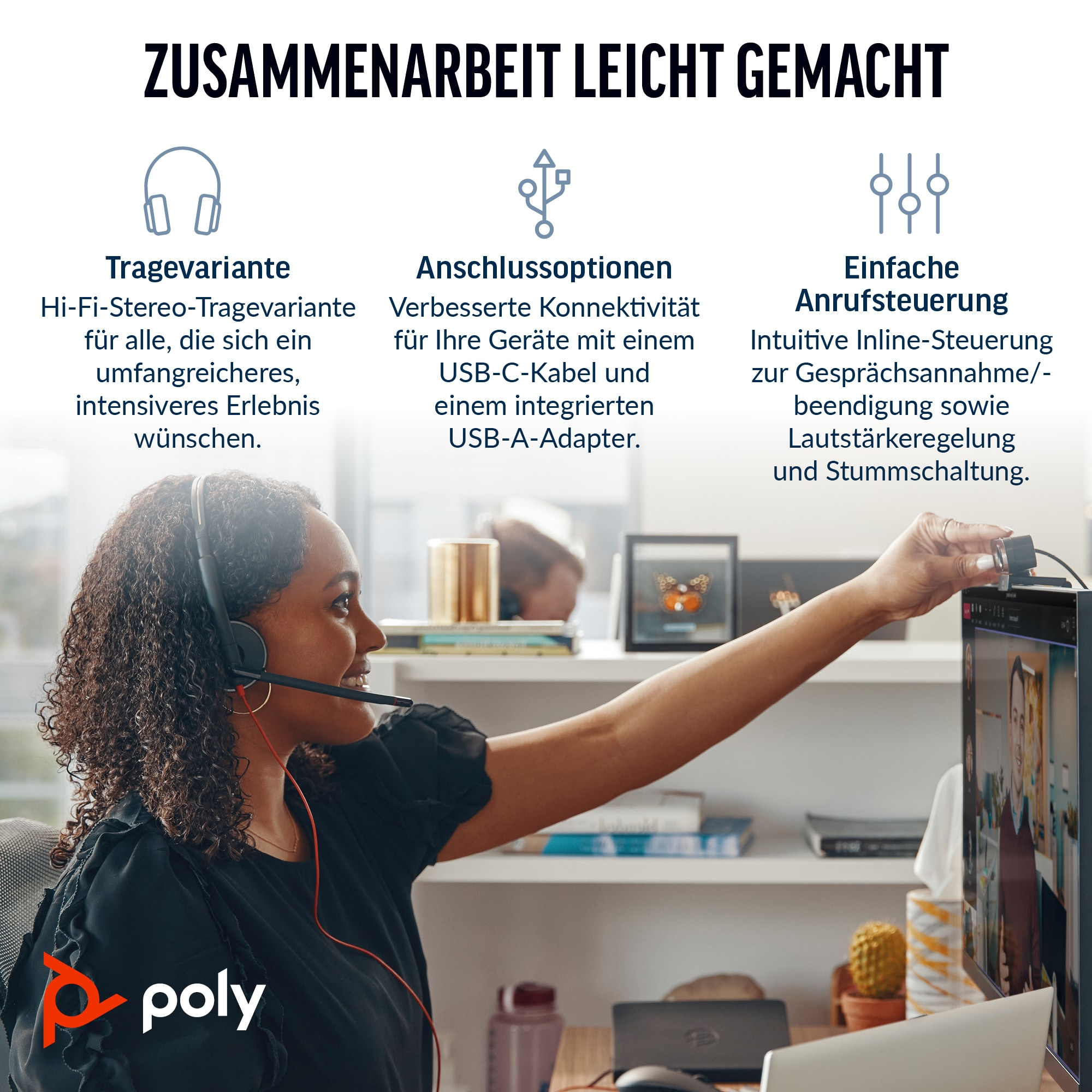 Poly HP Poly Blackwire C3220 - Blackwire 3200 Series