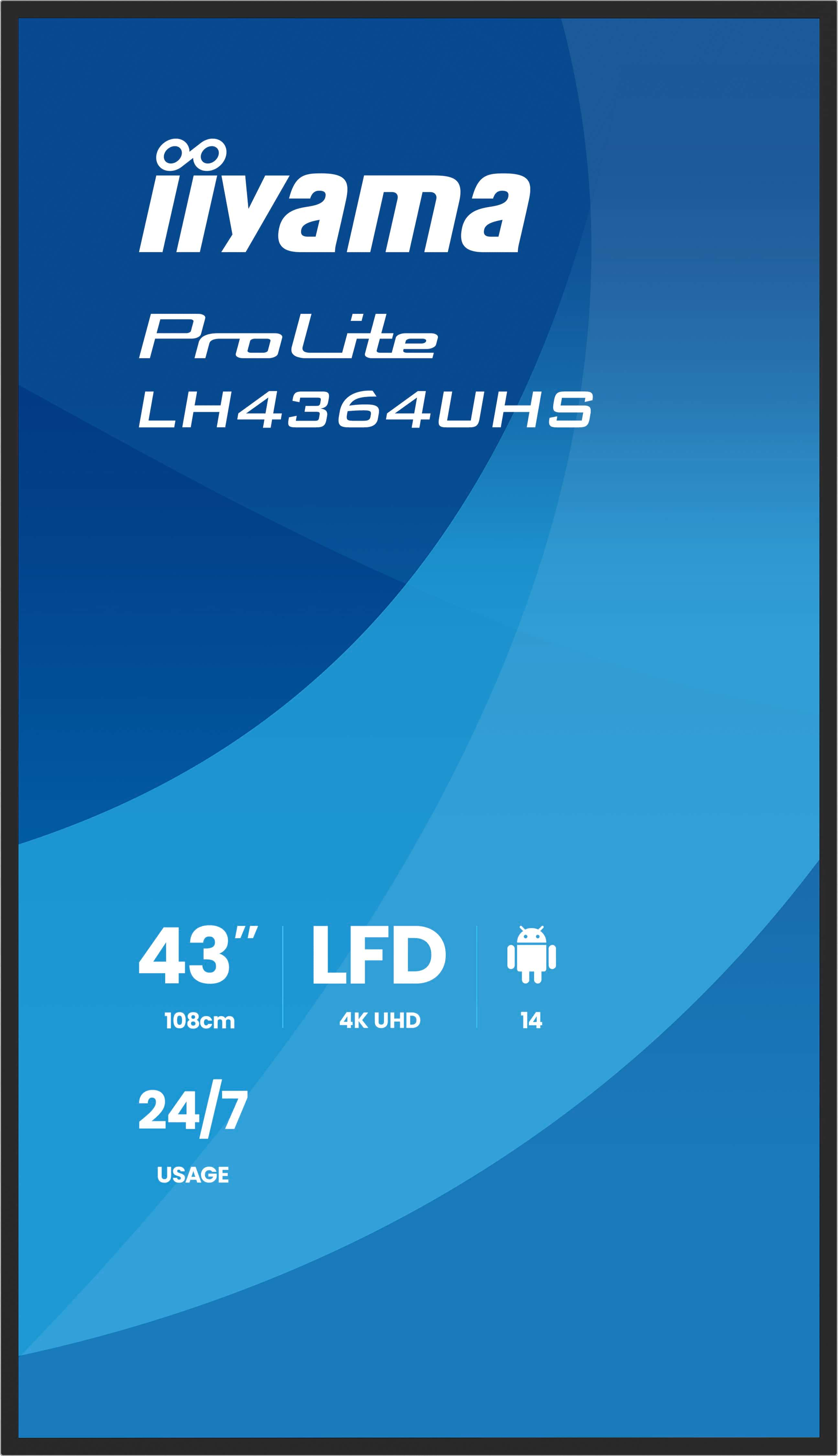 Iiyama ProLite LH4364UHS-B1AG - 109 cm (43") Diagonalklasse (108 cm (42.5")