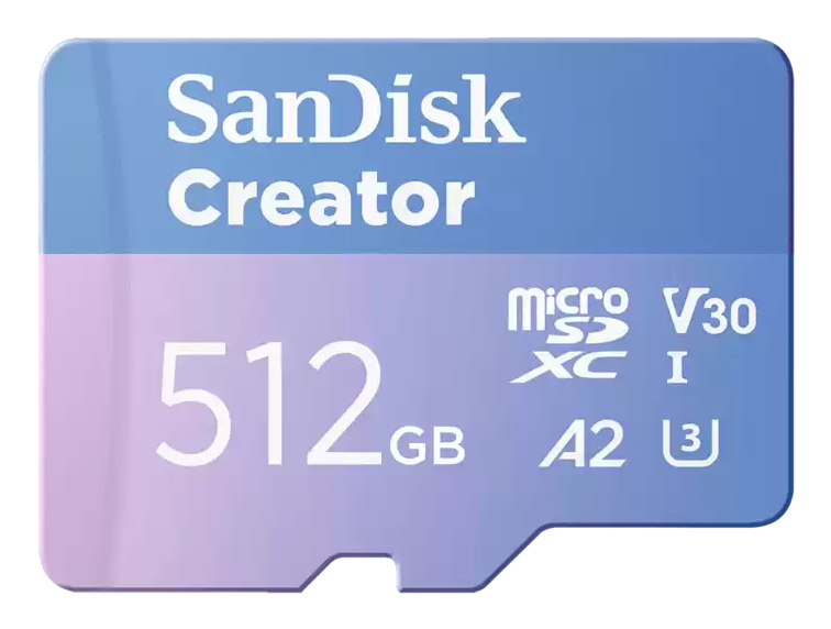 SanDisk Creator - Flash-Speicherkarte (microSDXC-an-SD-Adapter