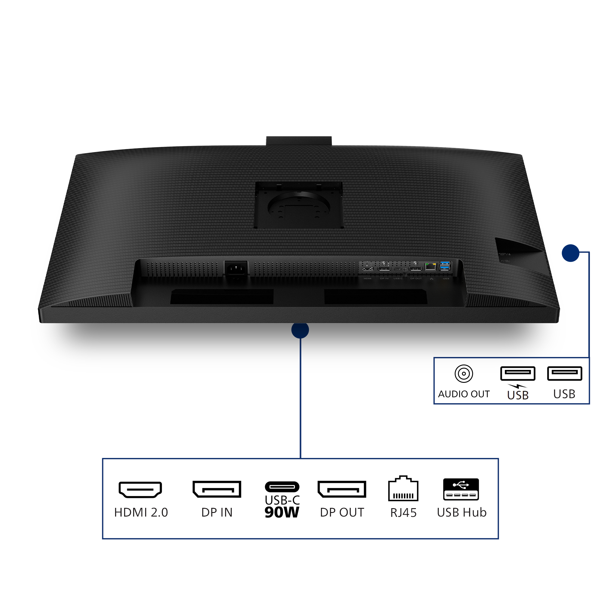 Philips 3000 Series 32B2U3601H Monitor 80cm (31.5") WQHD, IPS, 4ms, HDMI, Displayport, USB