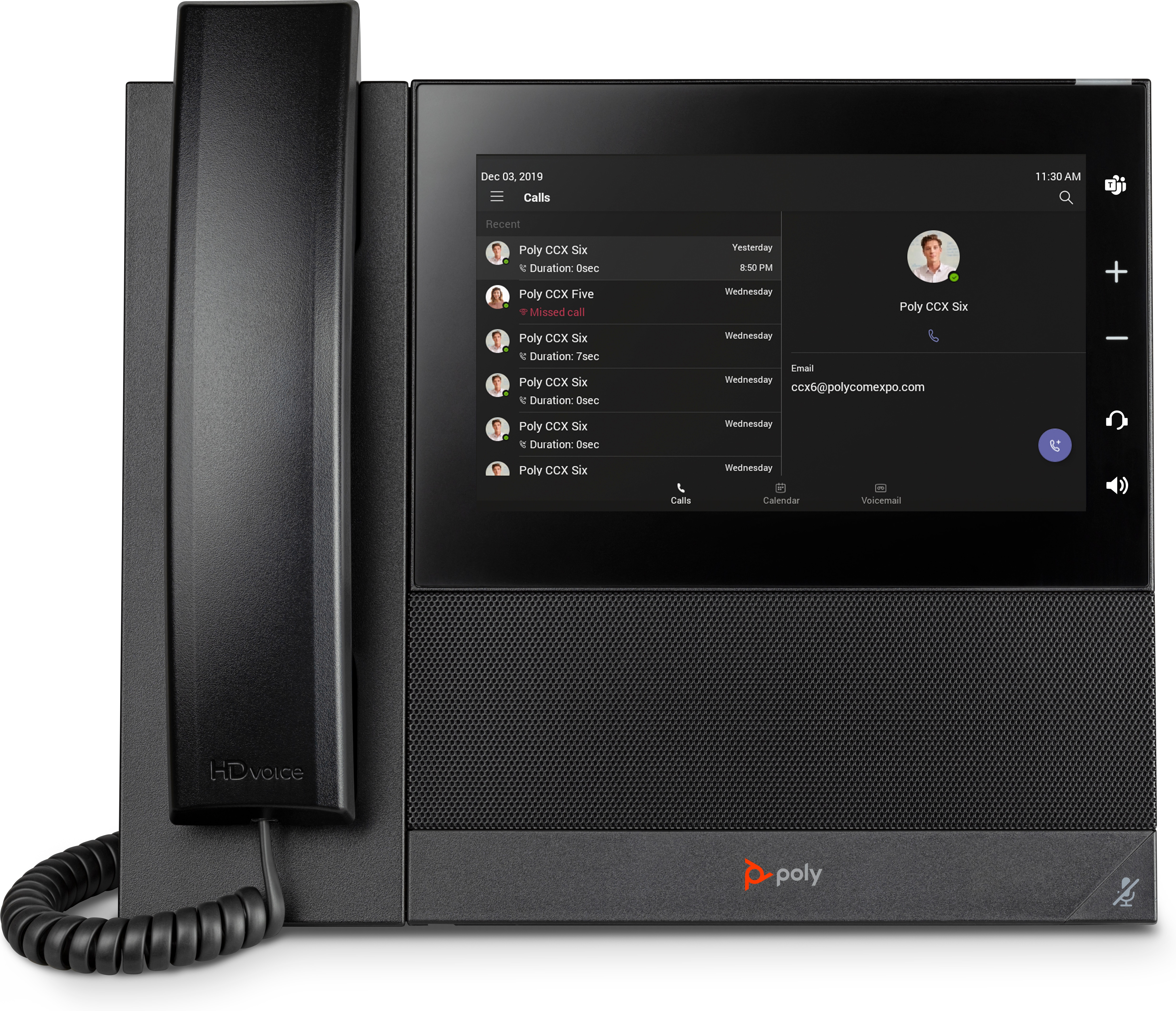 HP POLY CCX 600 Business-Medientelefon für Microsoft Teams und PoE-fähig, IP-Telefon, Schwarz, Kabel