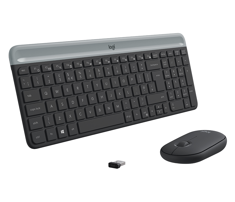 Logitech Slim Wireless Combo MK470 - Tastatur-und-Maus-Set
