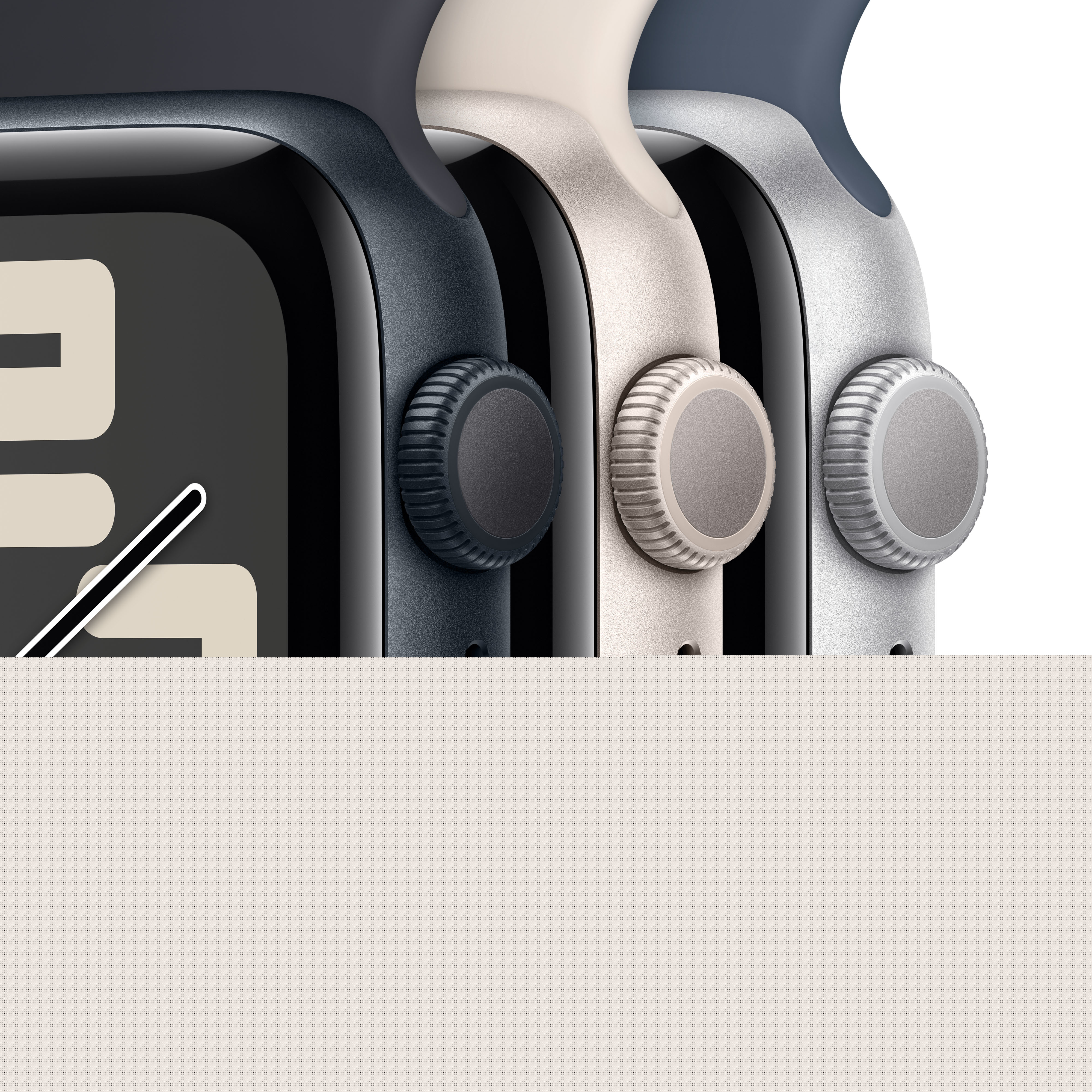 Apple Watch SE 2022 (GPS) 40mm Polarstern mit Sportarmband S/M Polarstern