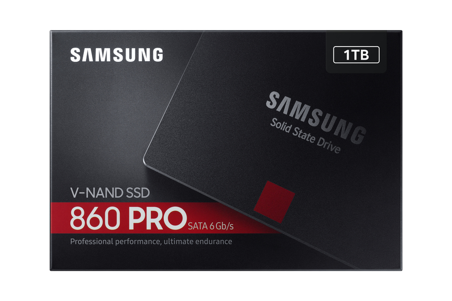 Samsung 860 PRO MZ-76P1T0B - SSD - verschlüsselt - 1 TB - intern - 2.5" (6.4 cm)