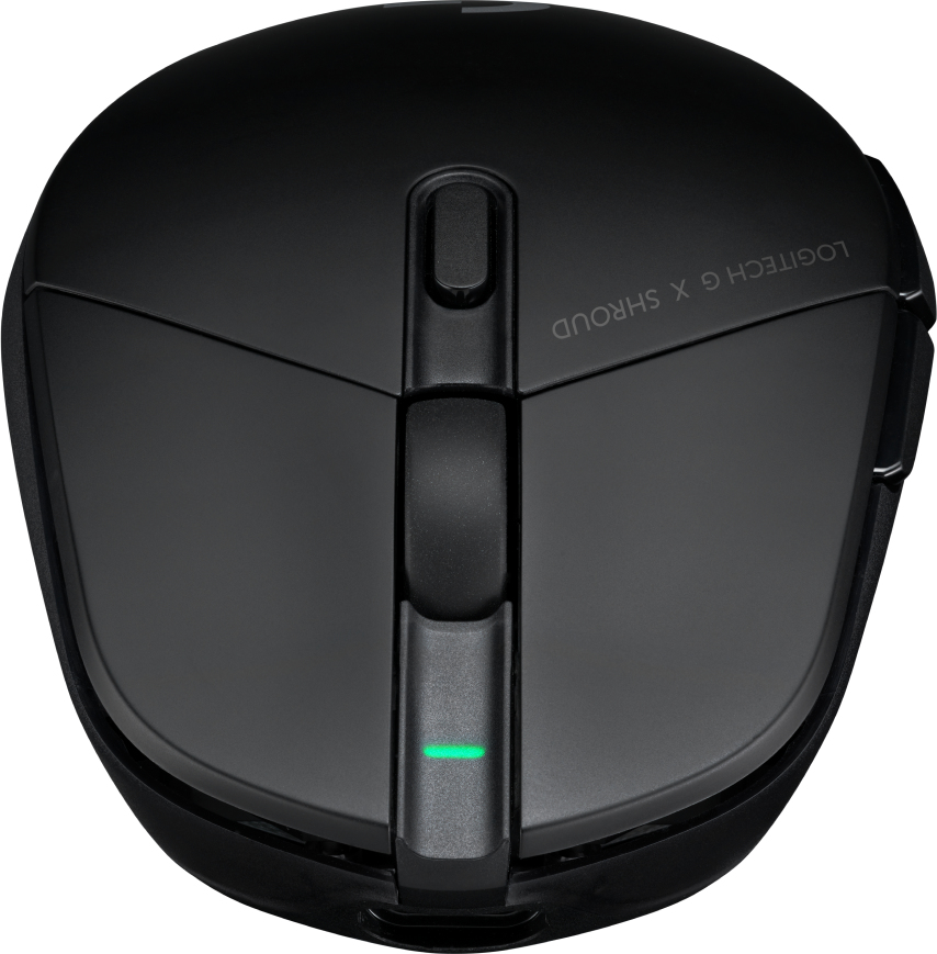 Logitech G G303 Shroud Edition, rechts, Optisch, RF Wireless + Bluetooth, 25600 DPI, 1 ms, Schwarz