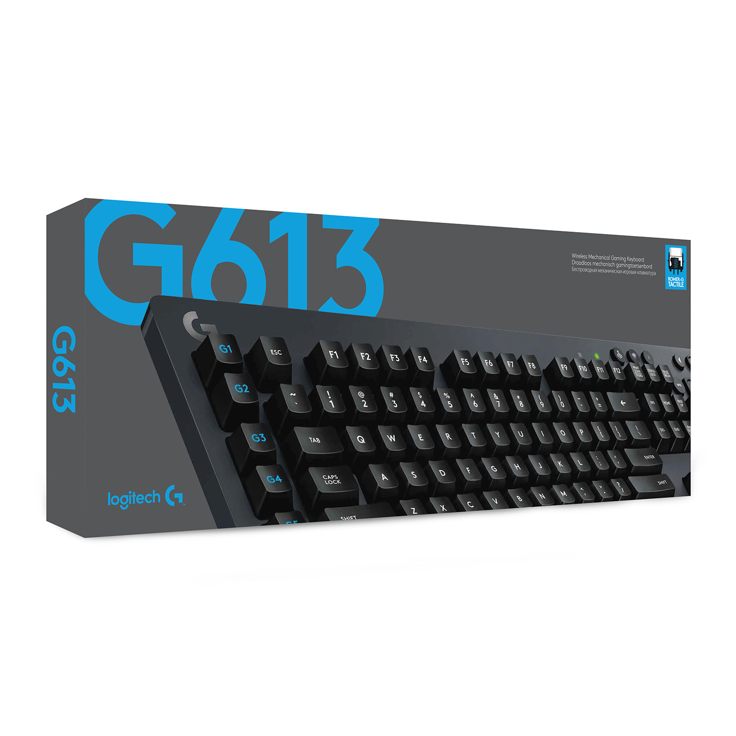 Logitech G G613 Wireless Mechanical Gaming Keyboard, Volle Größe (100%), Kabellos, RF Wireless + Blu