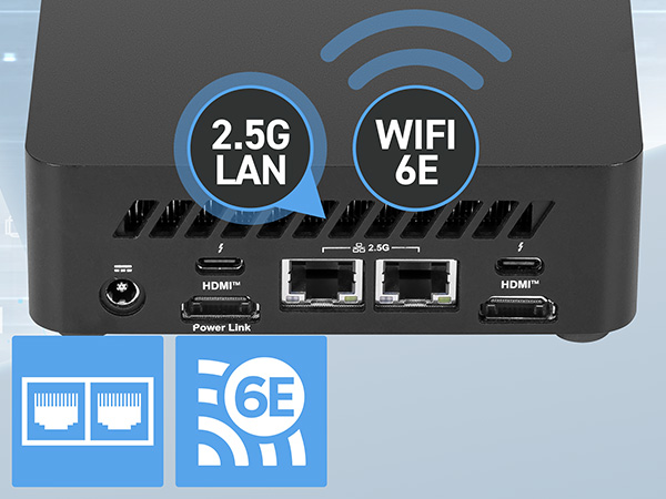MSI Cubi NUC AI 1UMG-073AT, Core Ultra 5 125H, 16GB, 512GB, Wi-Fi 6E, Win11 Pro