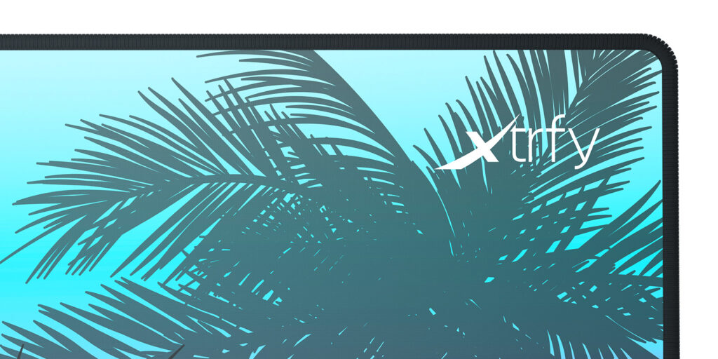 Cherry XTRFY GP5-XL-MIAMI, Mehrfarbig, Abbildung, Tuch, Gummi, Anti-Rutsch-Basis, Gaming-Mauspad