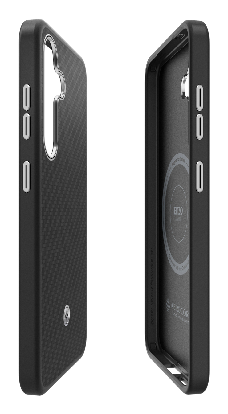 Samsung Spigen Enzo GP-FPS936PGA - Hintere Abdeckung für Mobiltelefon - Aramid-Magnet - Aramidfaser,