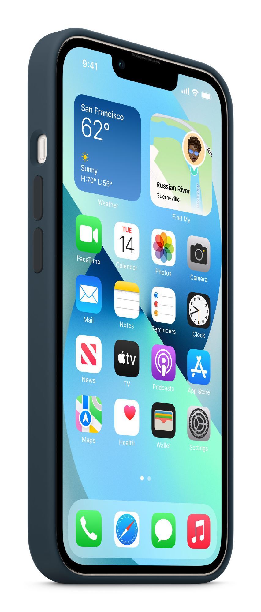 Apple MC2Y4ZM/A, Cover, Apple, iPhone 13, 15,5 cm (6.1"), Blau