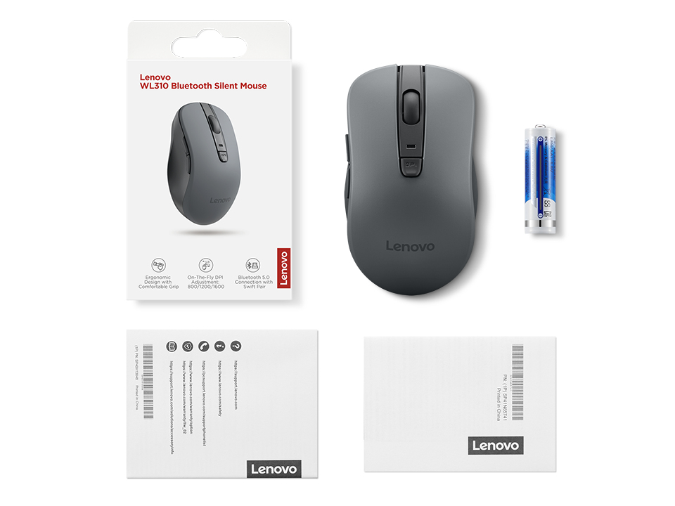 Lenovo WL310 - Maus - leise - optisch - 6 Tasten