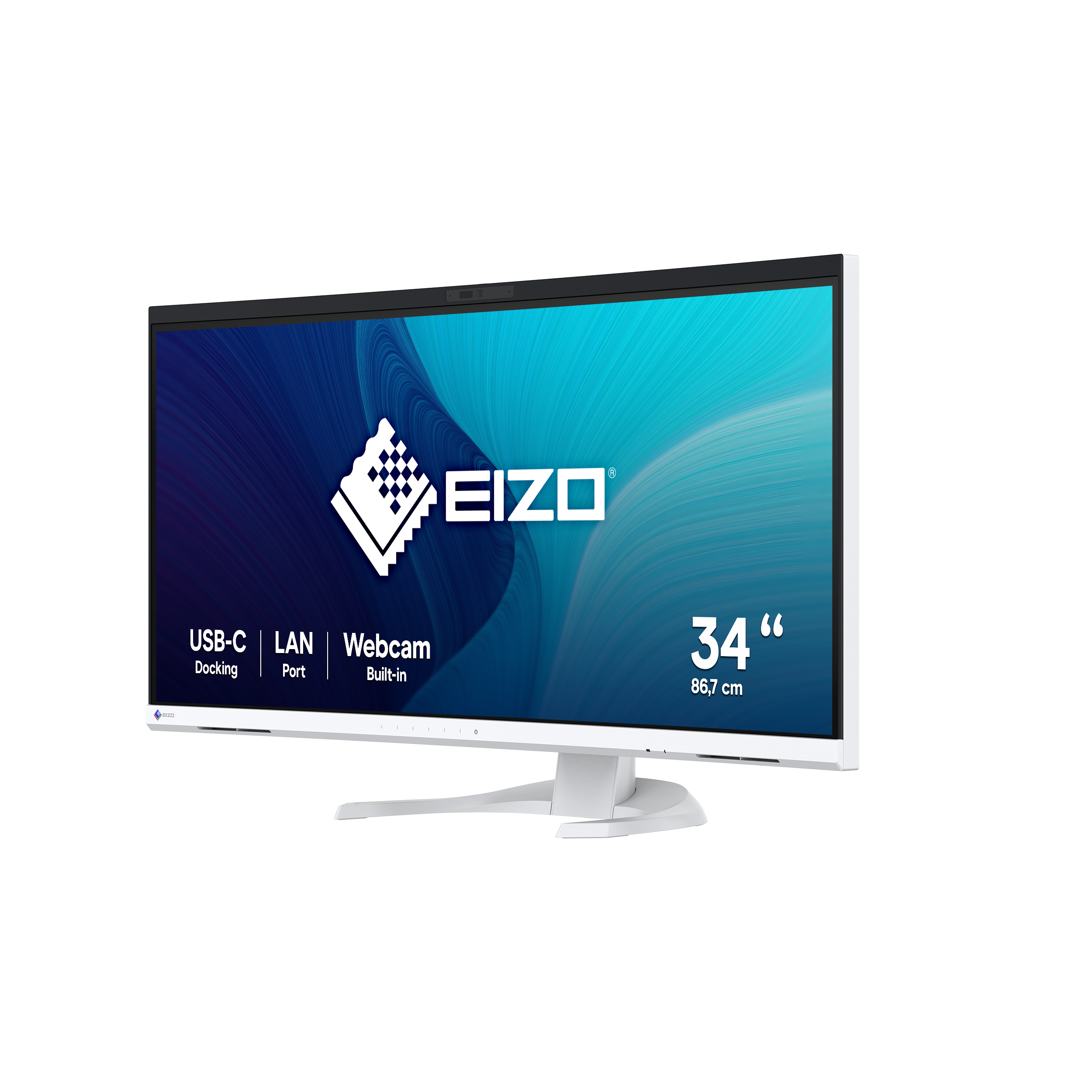 EIZO FlexScan EV3450XC-WT Curved-Monitor 86.6 cm (34.1") UWQHD, IPS, 5ms, HDMI, Displayport, USB-C