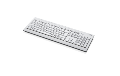 Fujitsu KB521 ECO, Volle Größe (100%), Kabelgebunden, USB, Grau, Marmorfarbe