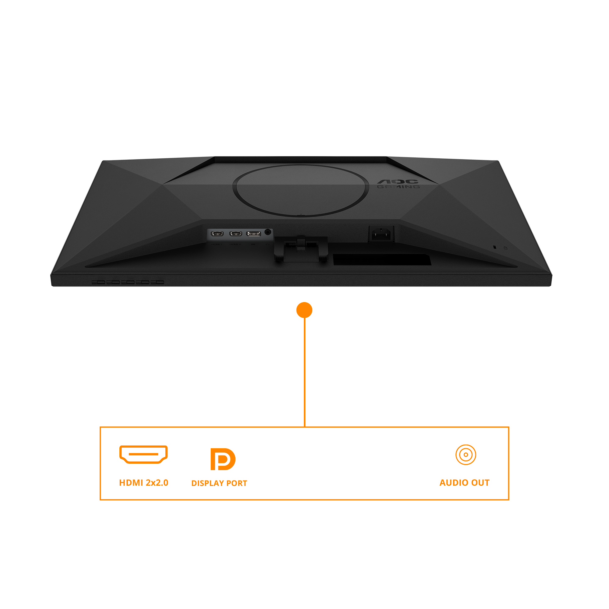 AOC 24G4X Monitor 60.5 cm (23.8") Full HD, IPS, 1ms, HDMI, Displayport