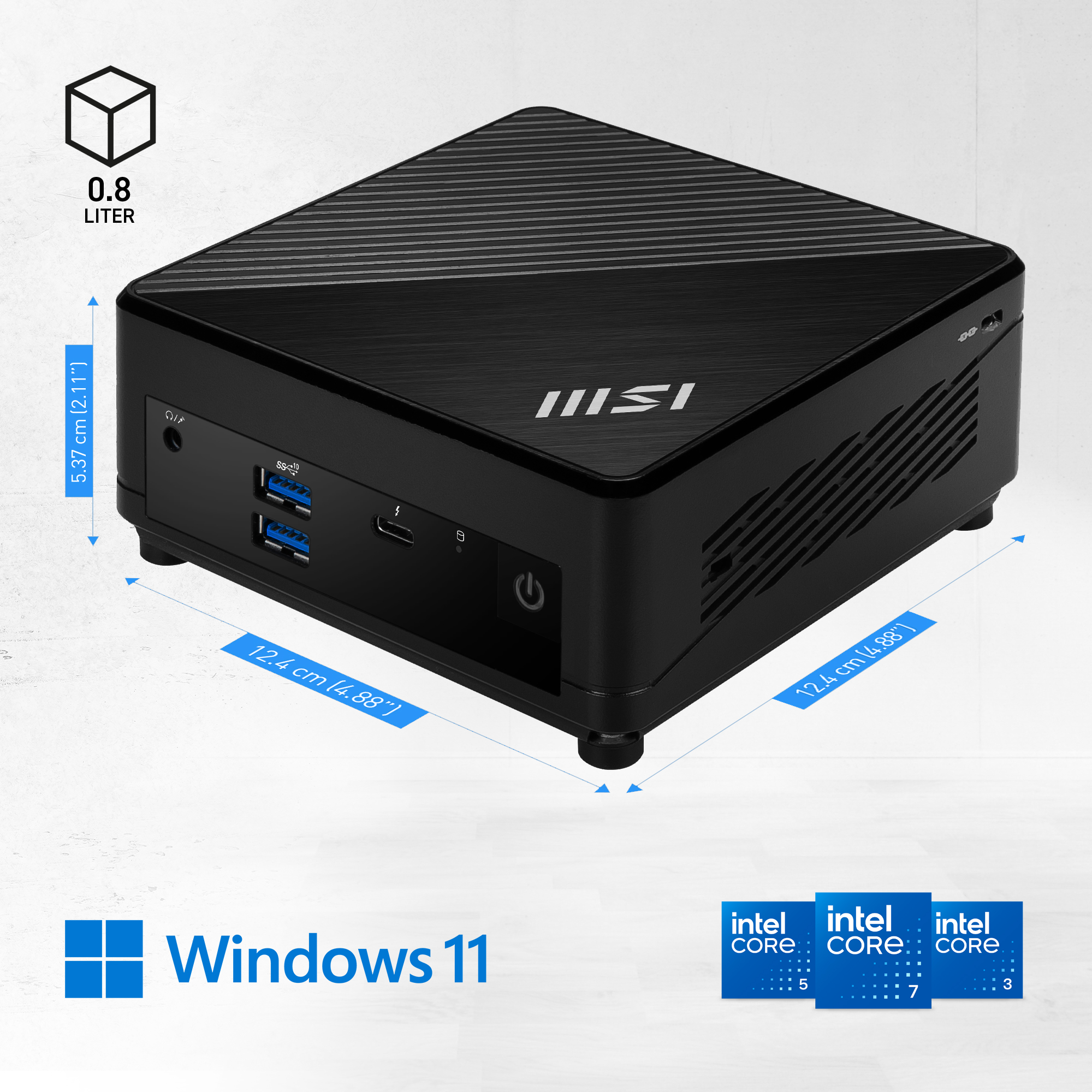 MSI Cubi 5 1M-629XAT, Core 5 120U, 16GB, 512GB, Wi-Fi 6E, ohne Windows