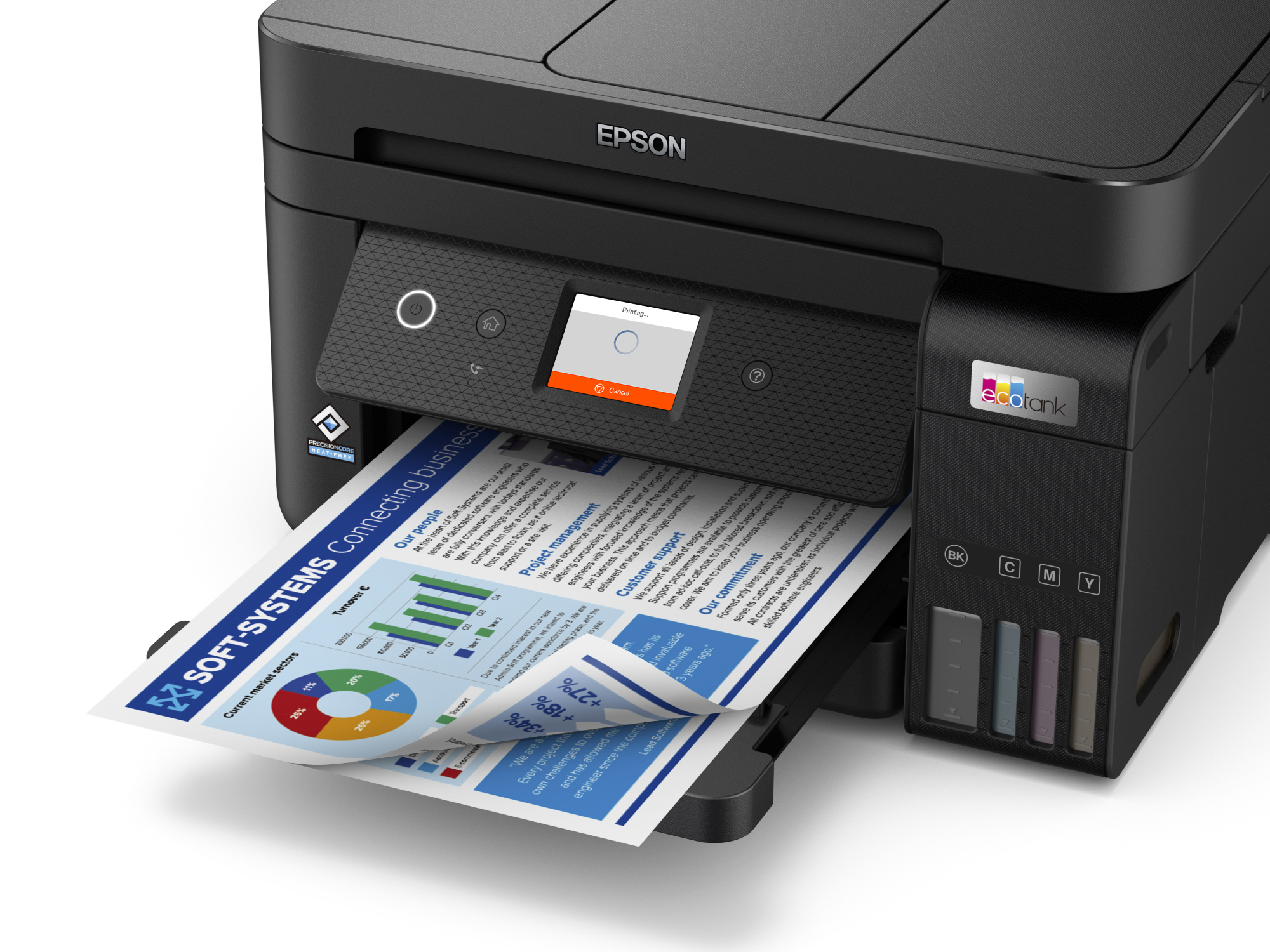 Epson EcoTank ET-4850 - Multifunktionsdrucker - Farbe - Tintenstrahl - wiederbefüllbar - A4 (Medien)