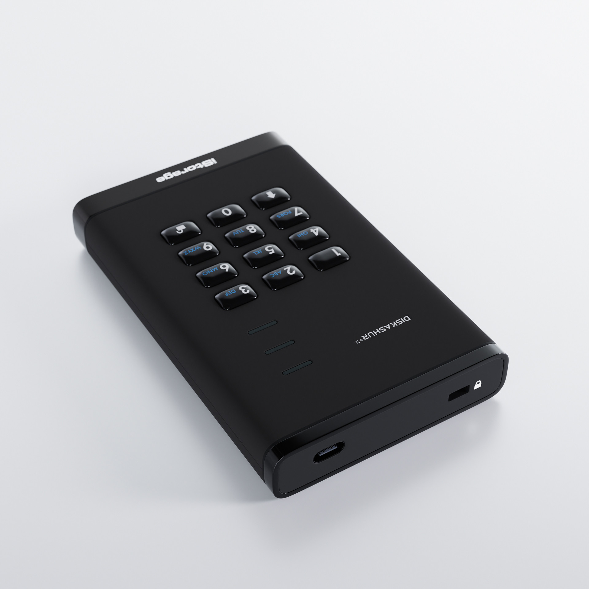 iStorage diskAshur³ - SSD - verschlüsselt - 8 TB - extern (tragbar)