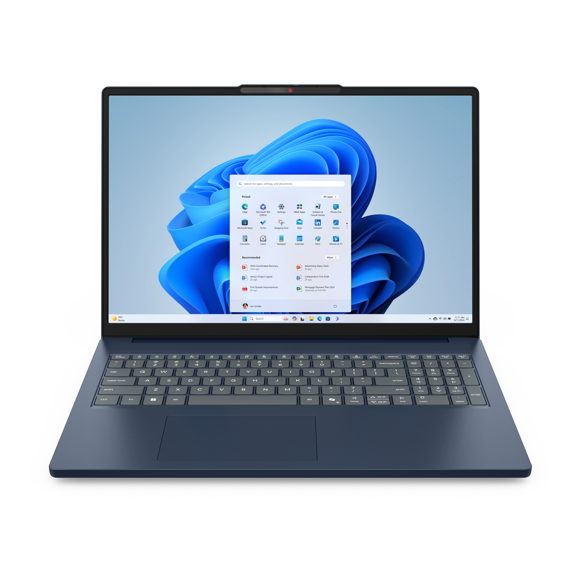 Lenovo IdeaPad Slim 3 16IRH10, Intel® Core? i5, 40,6 cm (16"), 1920 x 1200 Pixel, 16 GB, 1 TB, Blau