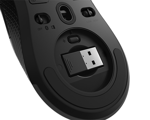 Lenovo Legion M600 Gaming Mouse - Maus - rechts- und linkshändig - optisch - 8 Tasten - kabellos, ka