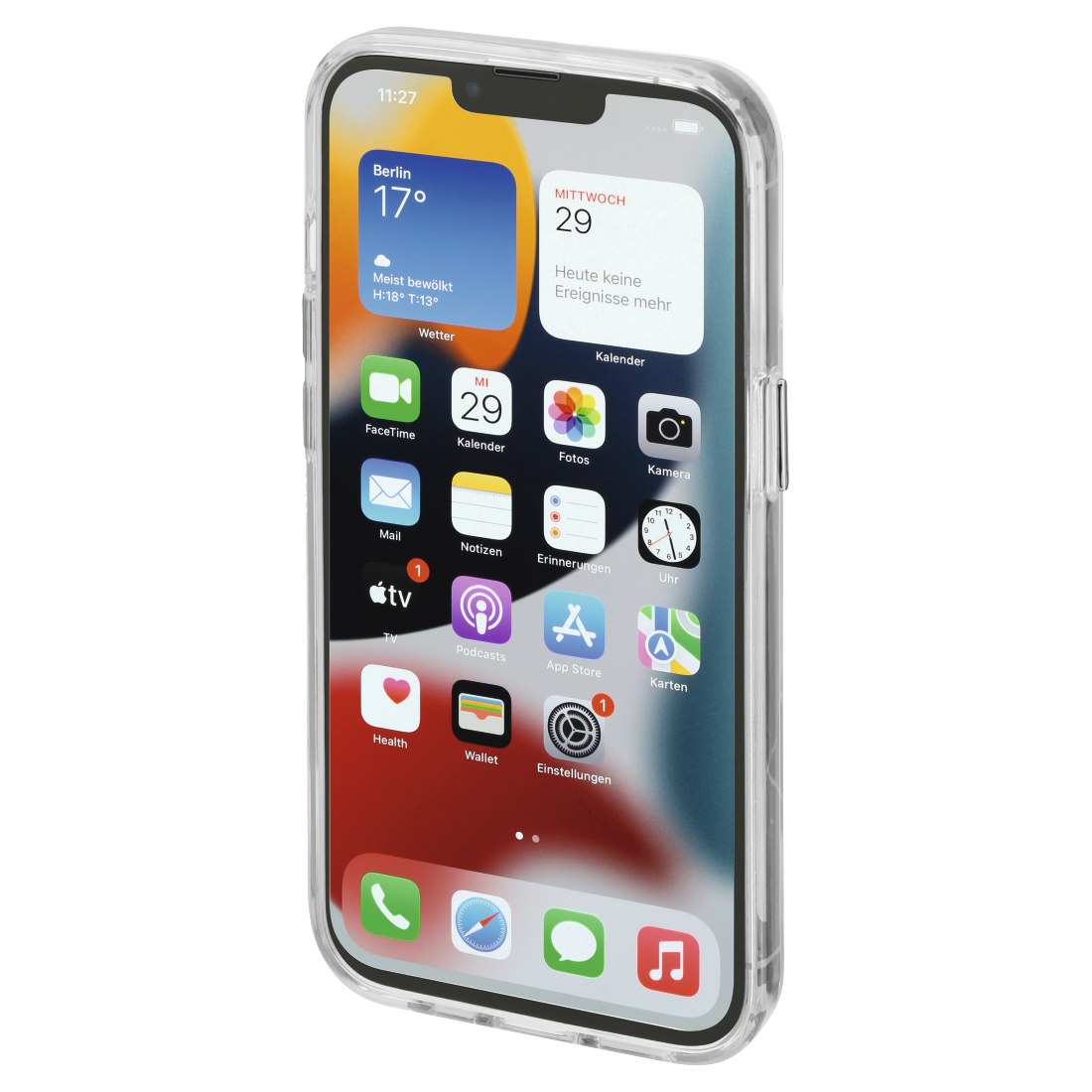 Hama MagCase Safety, Cover, Apple, iPhone 13 Pro, 15,5 cm (6.1 Zoll), Transparent