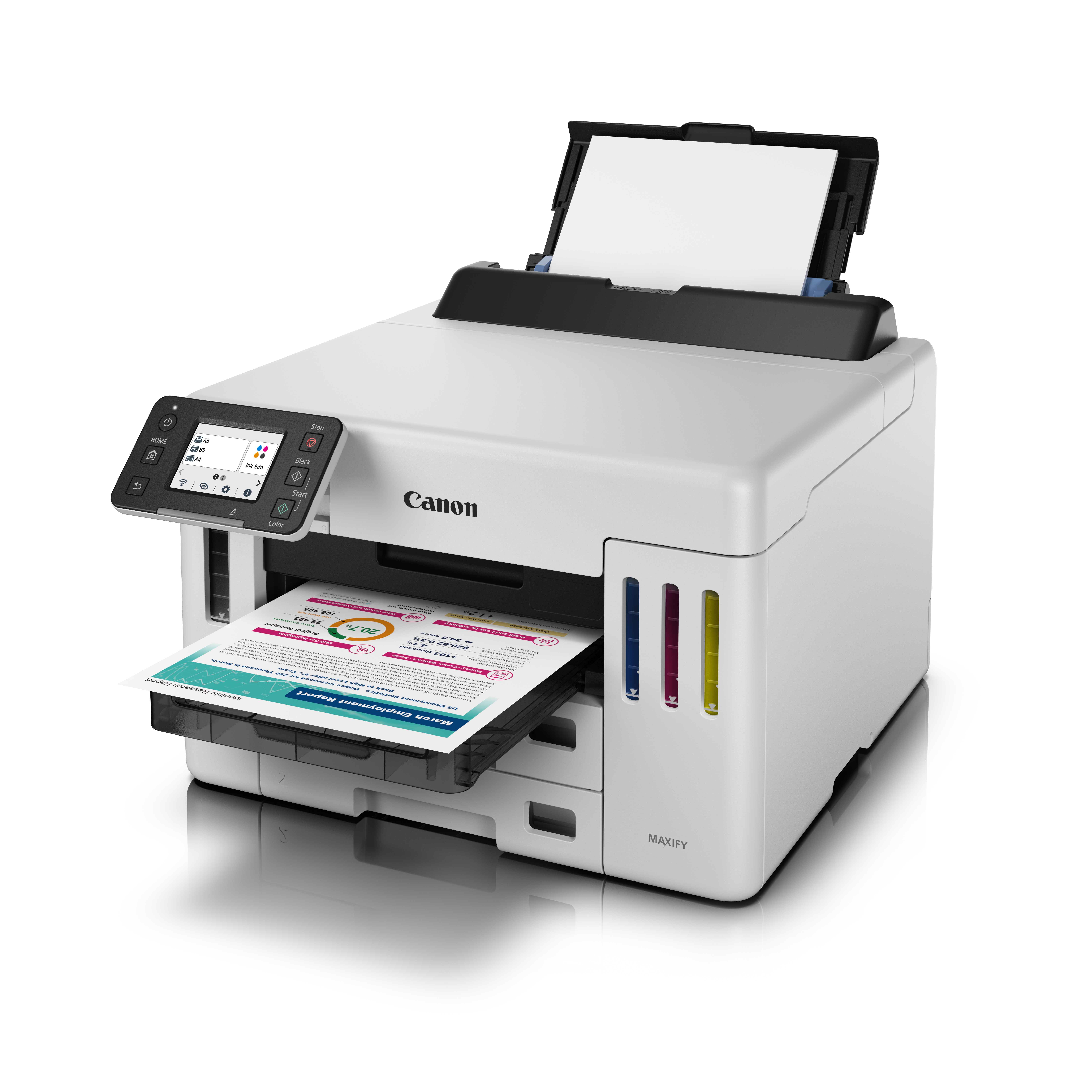 Canon MAXIFY GX5550 - Drucker - Farbe - Duplex - Tintenstrahl - ITS - A4/Legal - 600 x 1200 dpi - bi