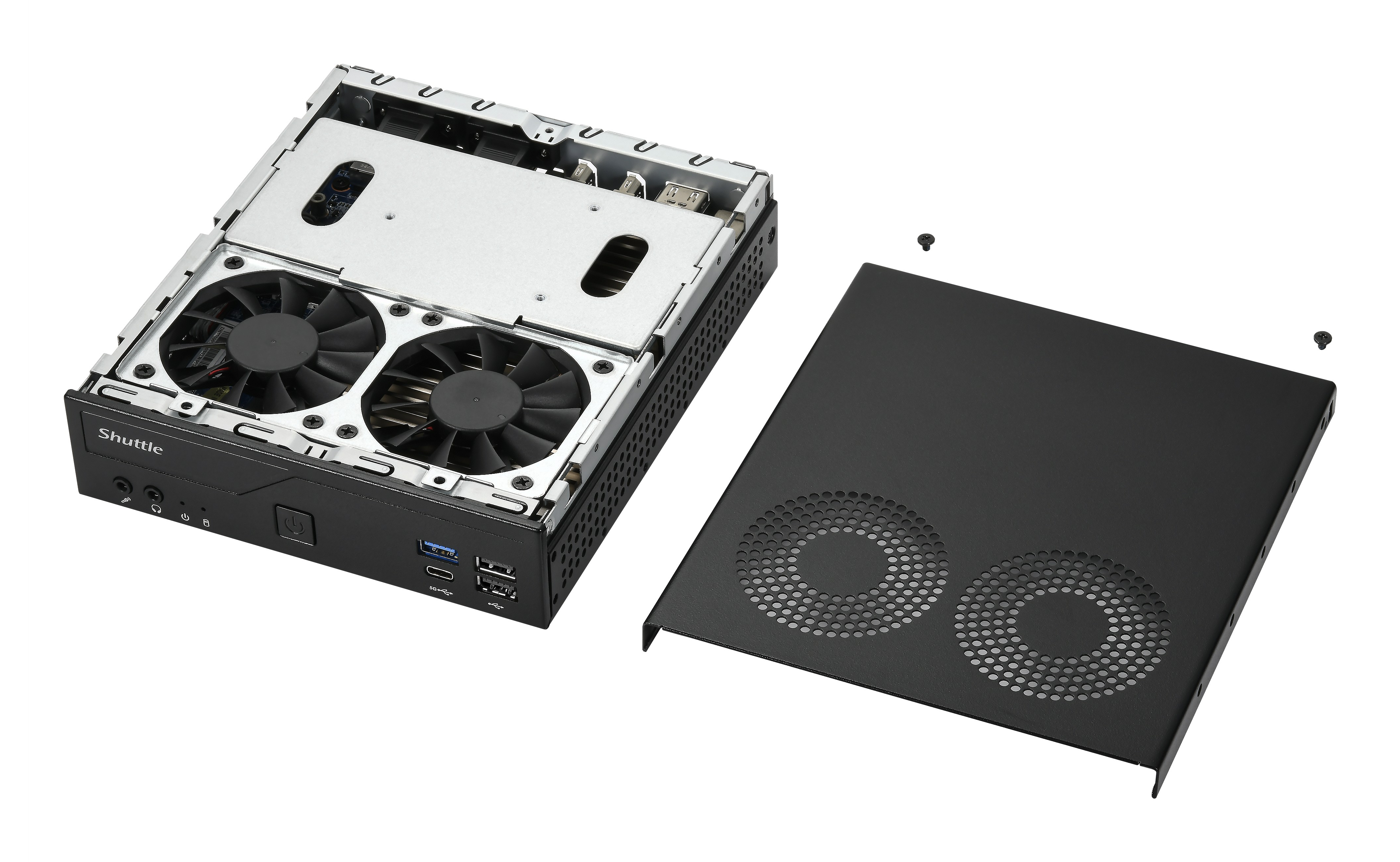 Shuttle XP? slim DH610V2, 1,35 l großer PC, Mini-PC Barebone, Intel H610, LGA 1700, DDR5-SDRAM, 120