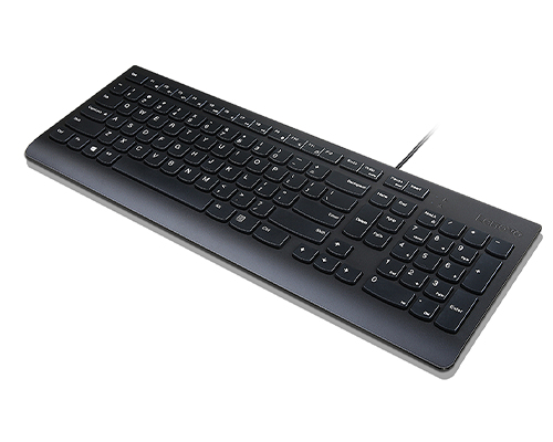 Lenovo Essential, Volle Größe (100%), Kabelgebunden, USB, Schwarz
