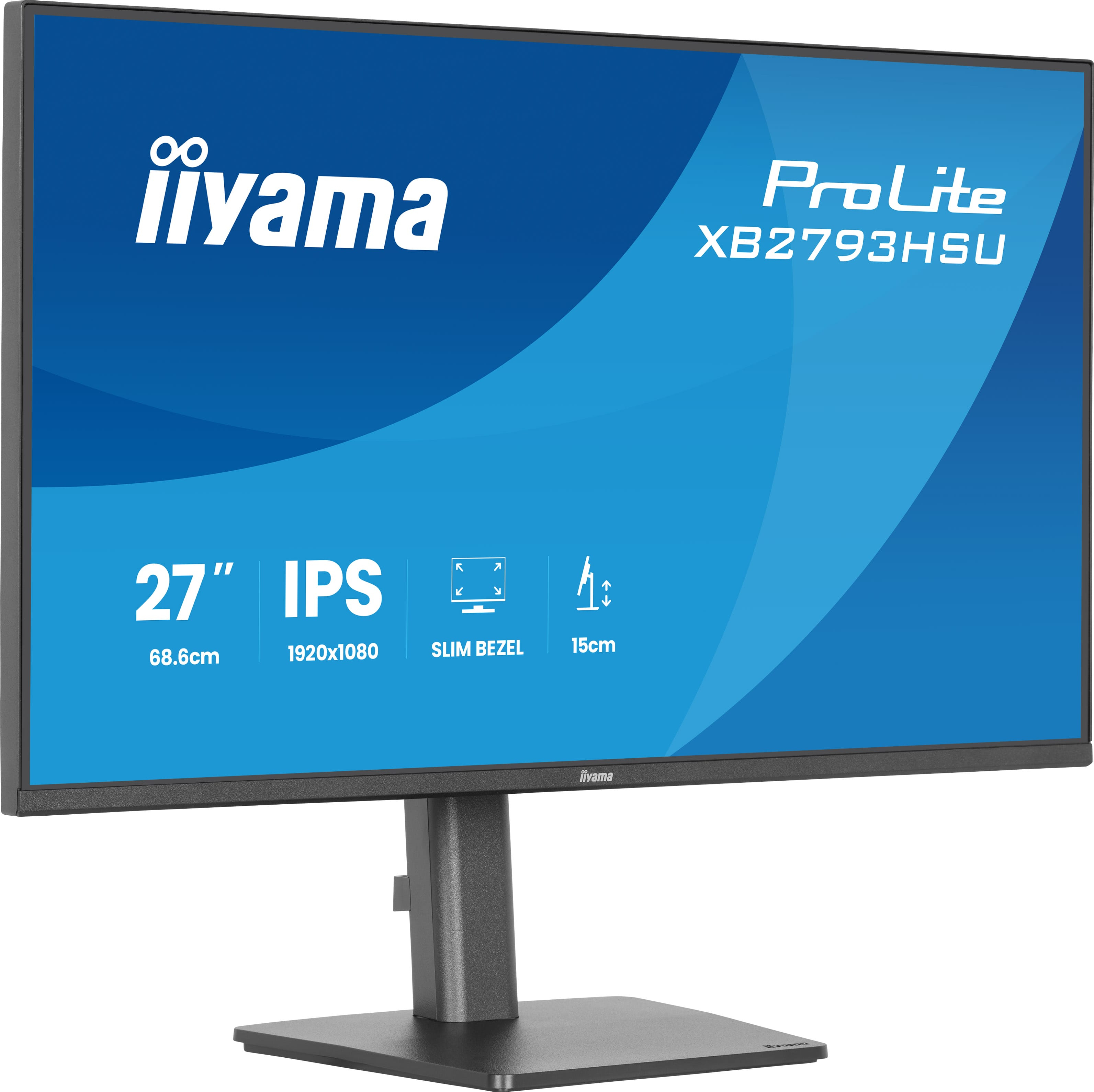 iiyama ProLite XB2793HSU-B1 Monitor 68.6cm (27") Full HD, IPS, 1ms, HDMI, Displayport