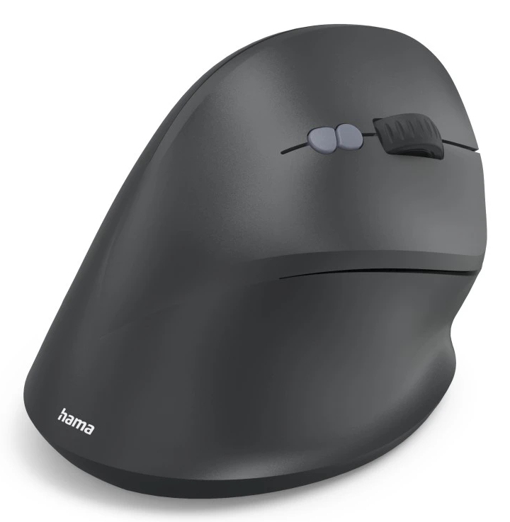 Hama EWM-500R - Vertikale Maus - ergonomisch - Für Rechtshänder - optisch - 7 Tasten - kabellos - 2.