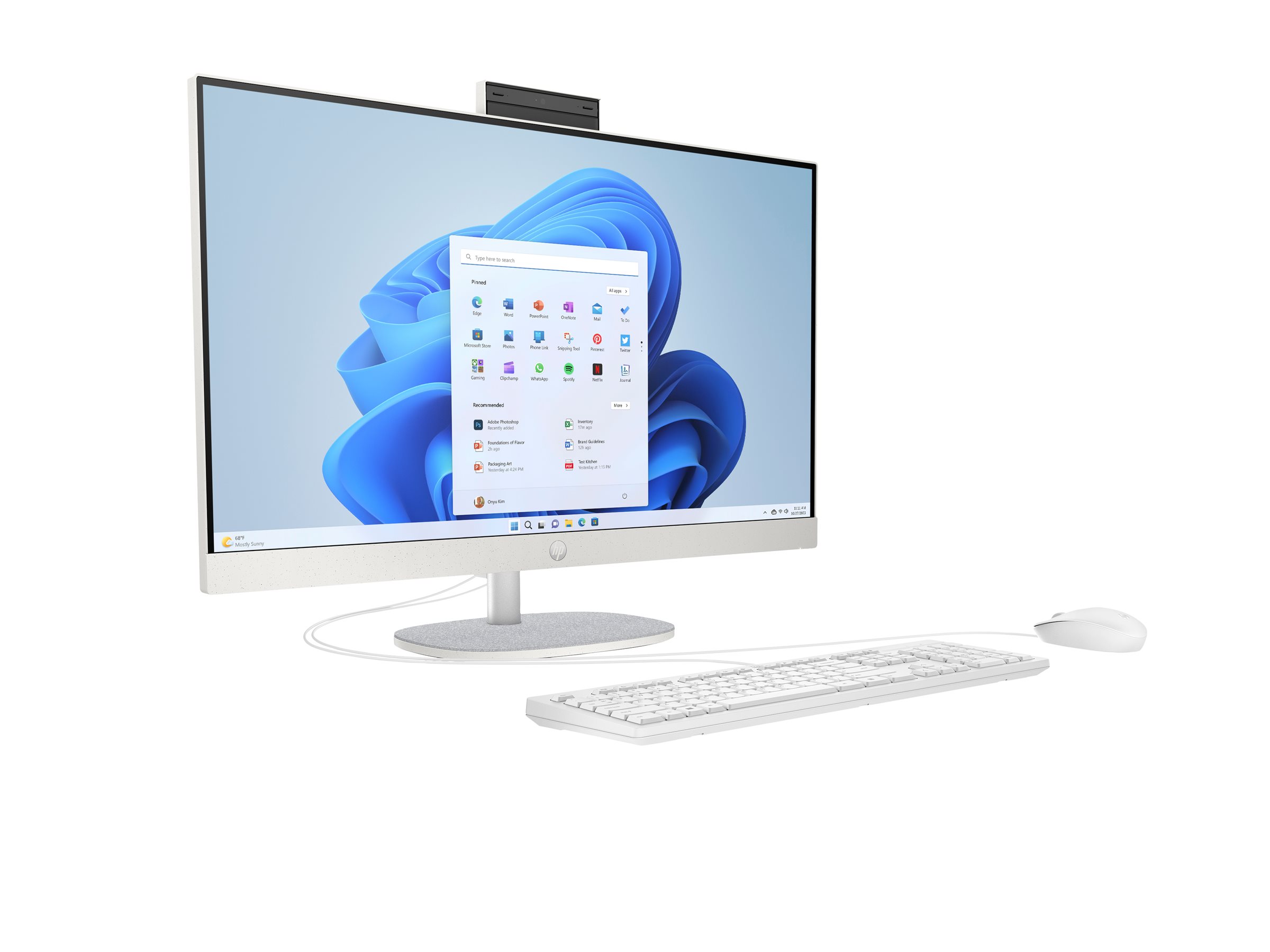 HP 27-cr0475ng - All-in-One (Komplettlösung) - Core i7 1355U - RAM 16 GB - SSD 1 TB - NVMe - Intel I