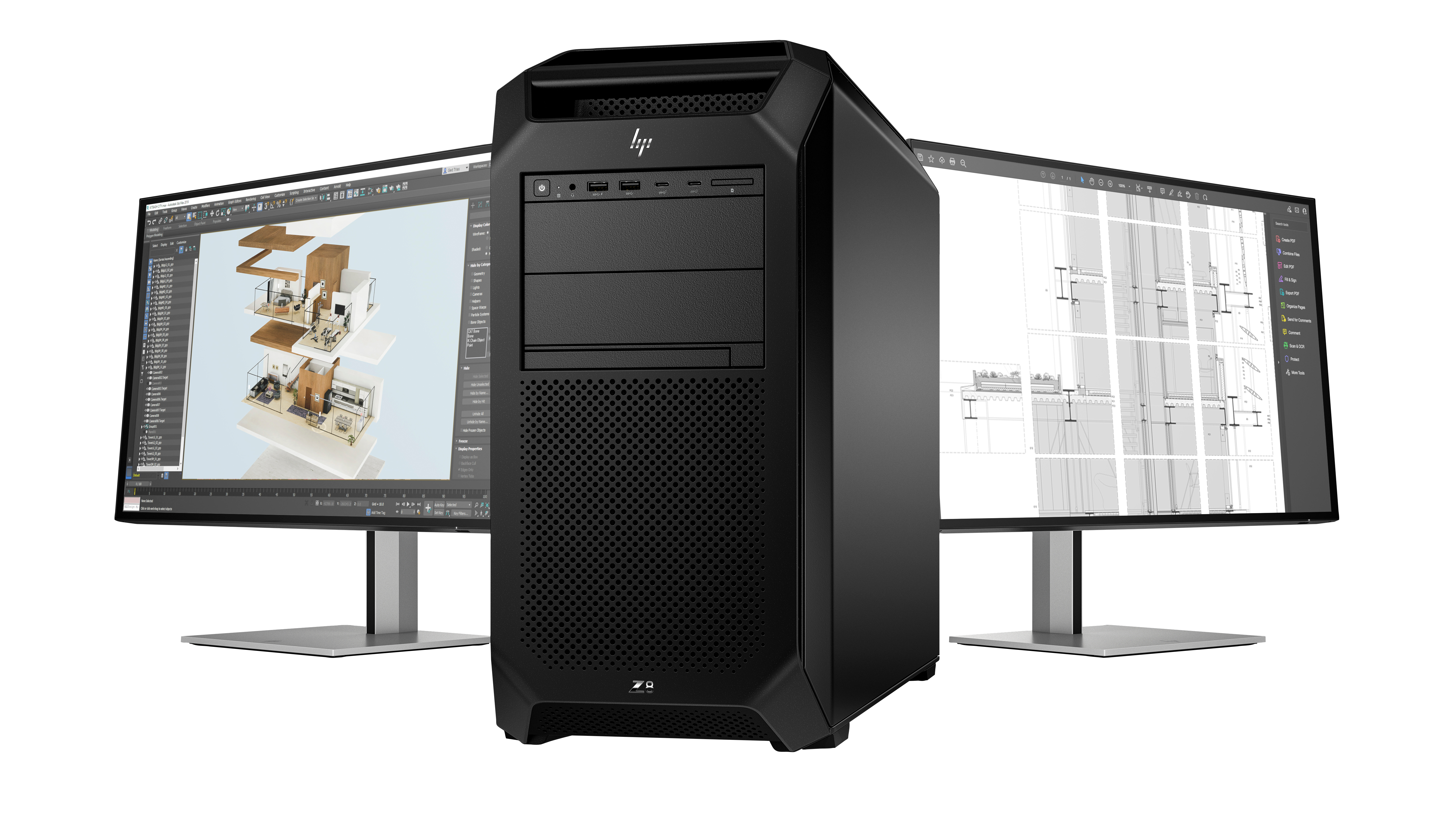 HP Z8 Fury G5, 3,2 GHz, Intel® Xeon® W, w5-3423, 32 GB, 1 TB, Windows 11 Pro